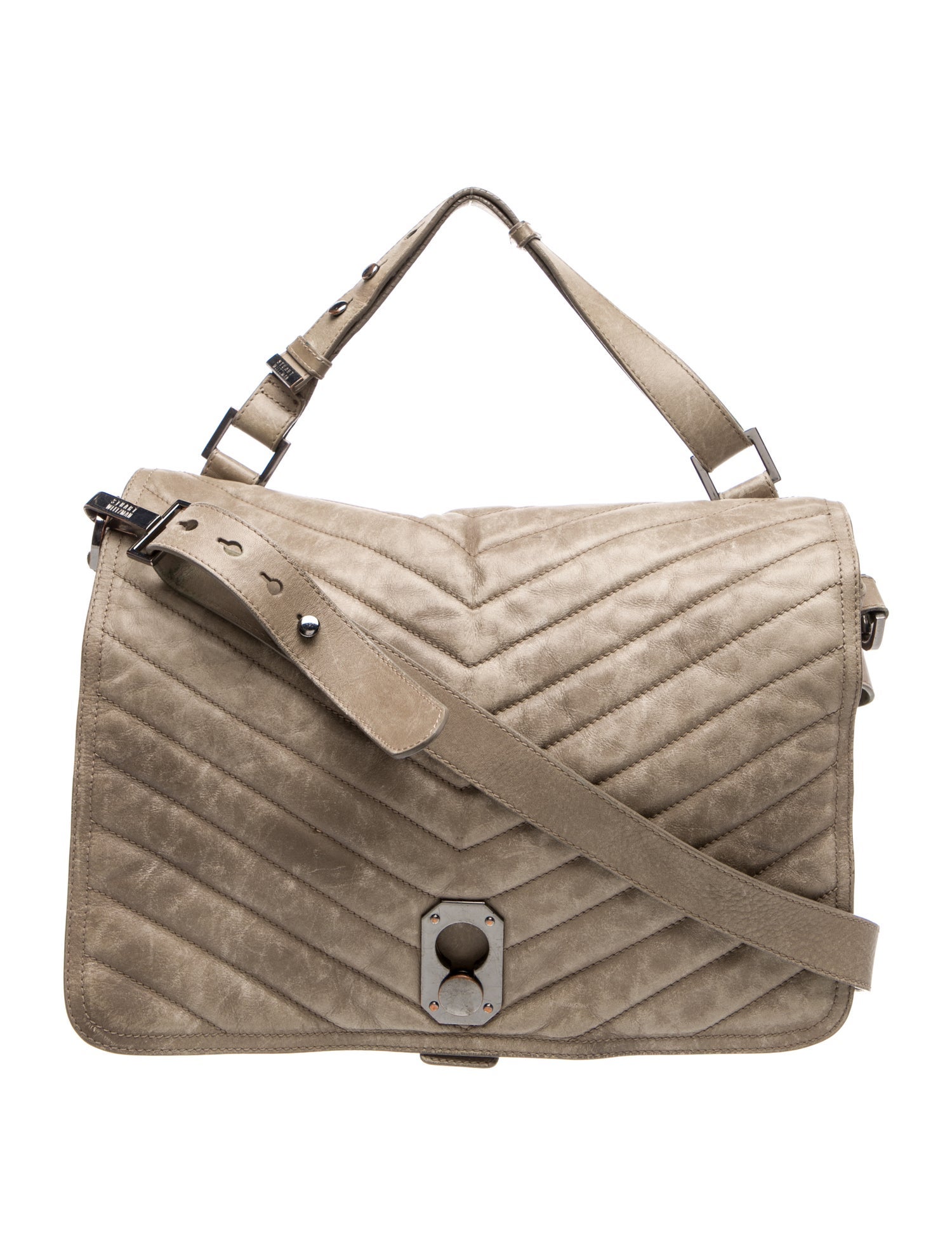 Stuart Weitzman Suede Messenger Bag