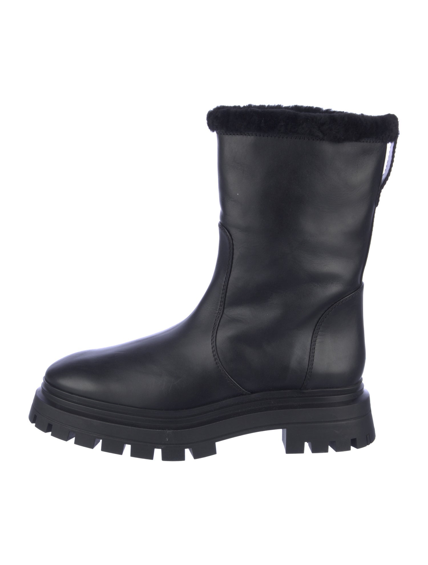 Stuart Weitzman Leather Rain Boots