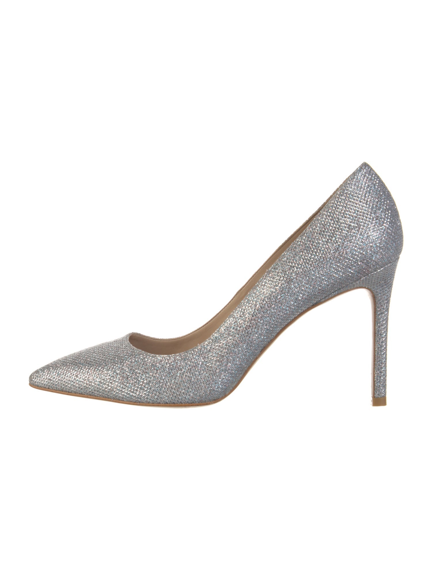 Stuart Weitzman Glitter Glitter Accents Pumps