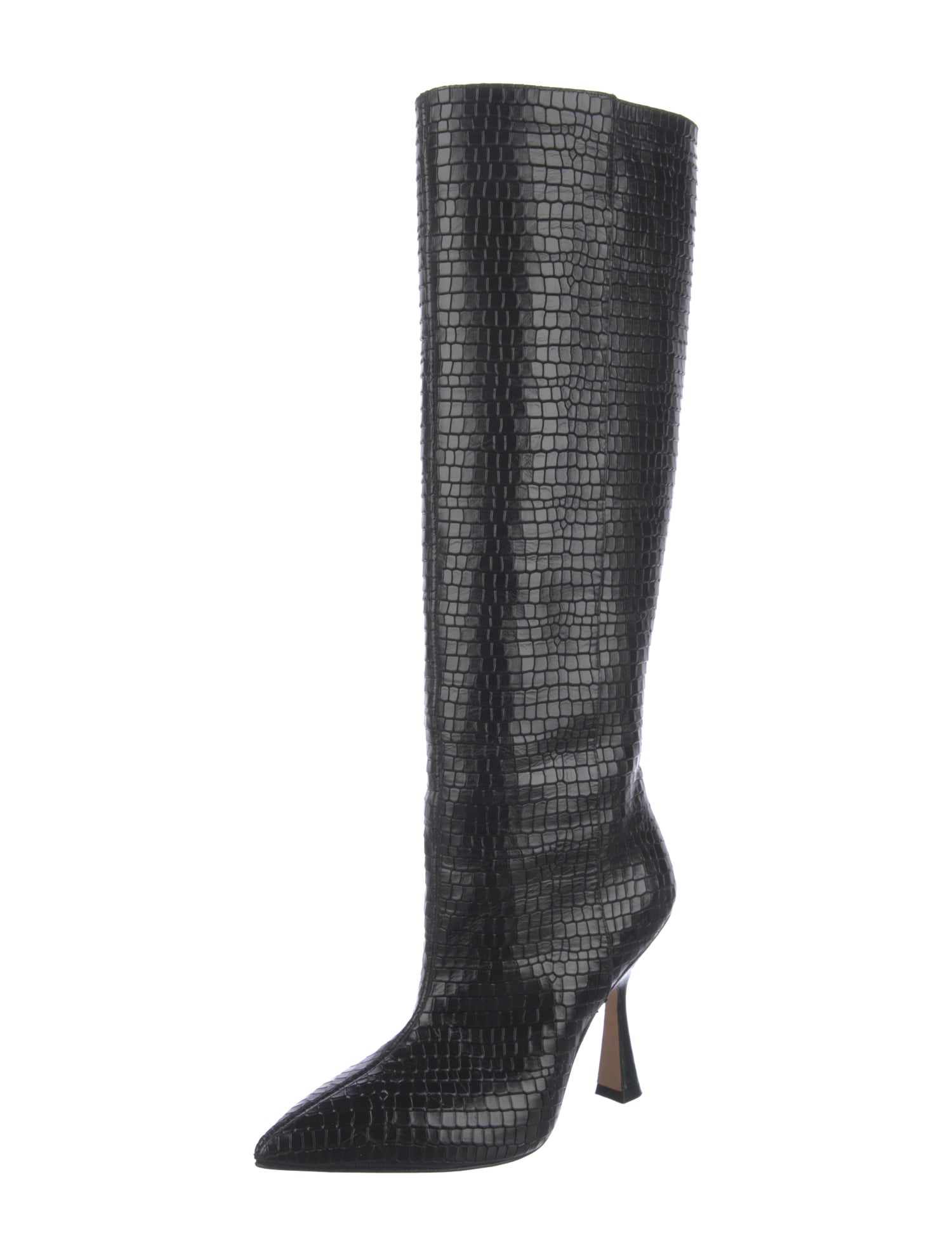 Stuart Weitzman Leather Animal Print Boots