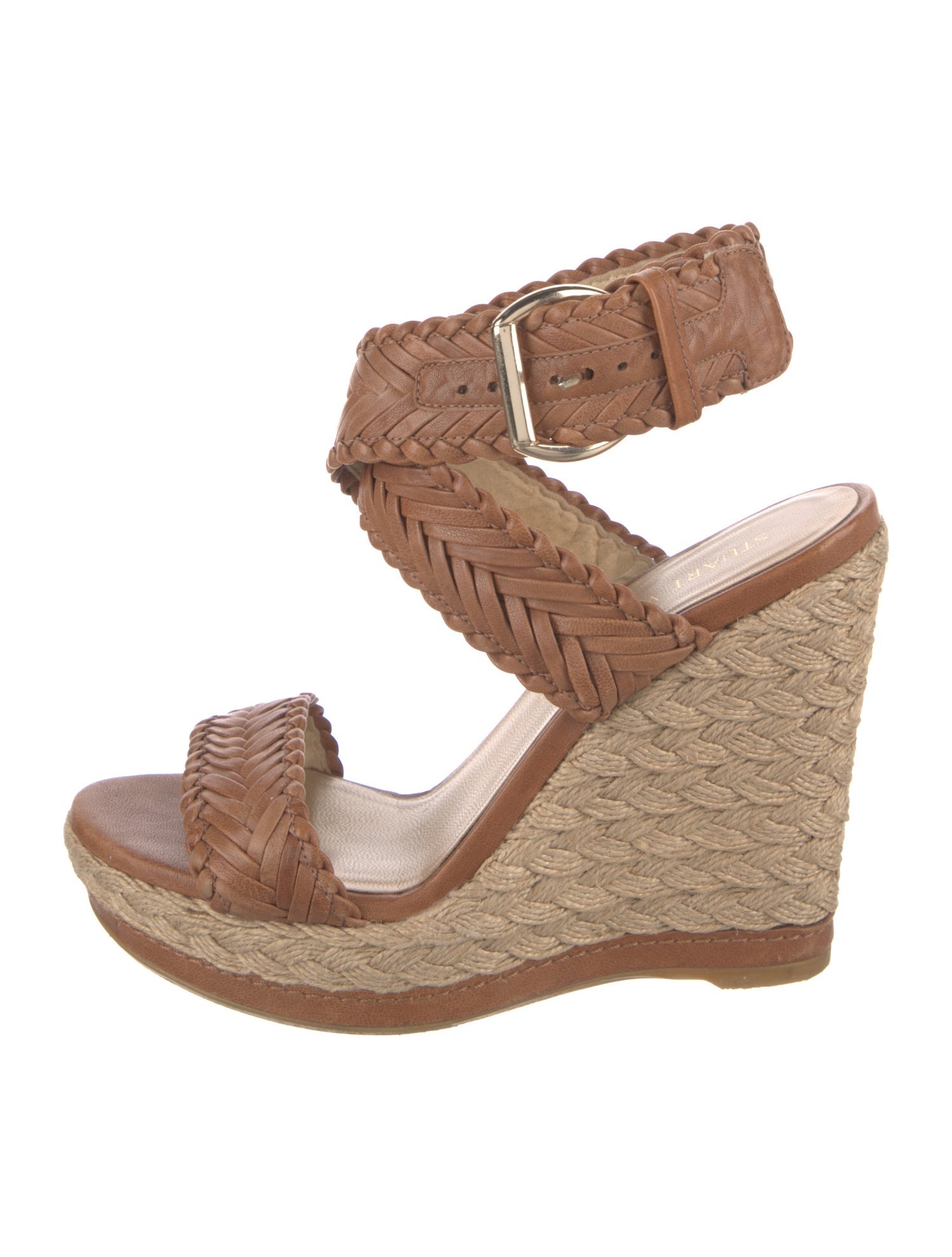 Stuart Weitzman Leather Espadrilles