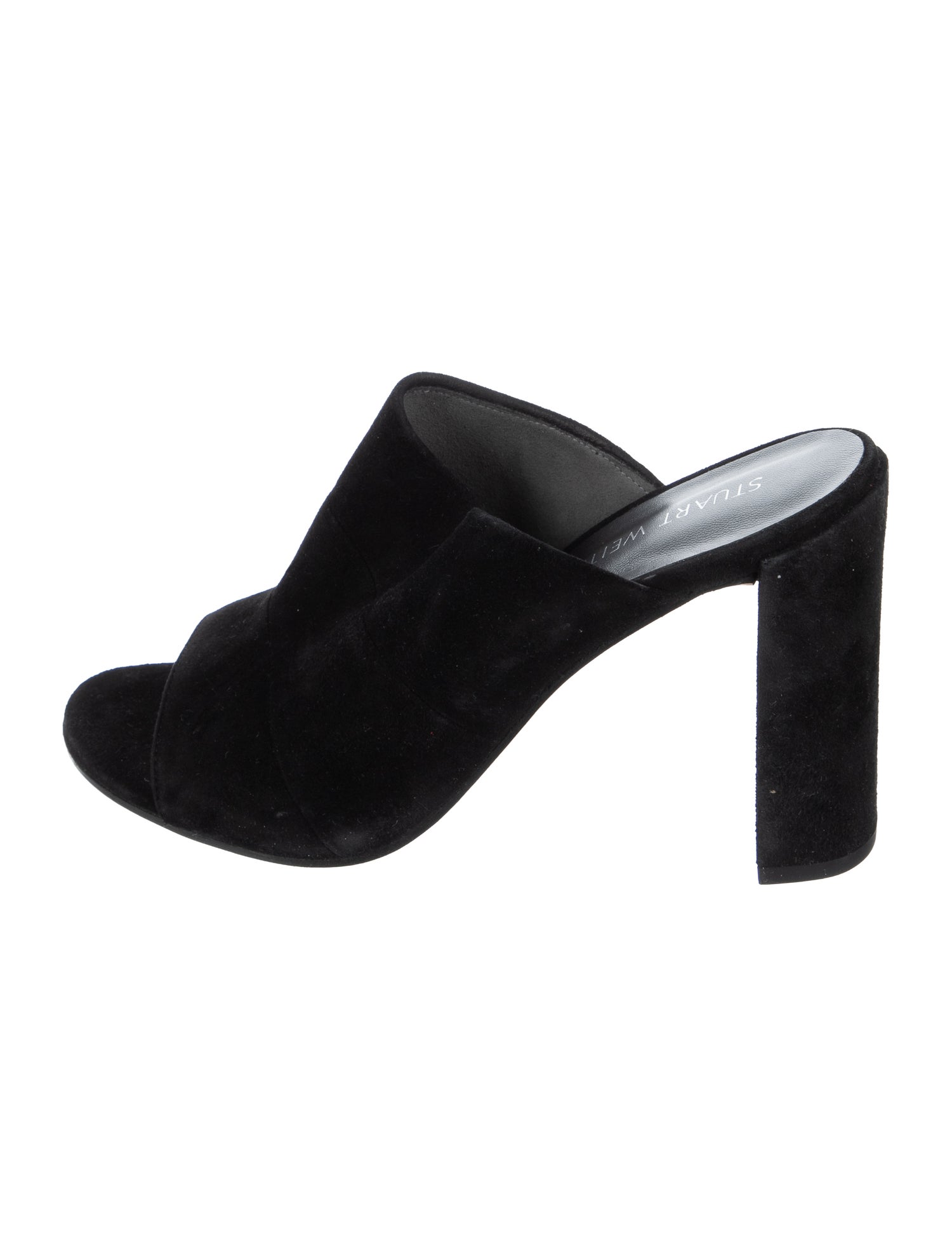 Stuart Weitzman Suede Slides