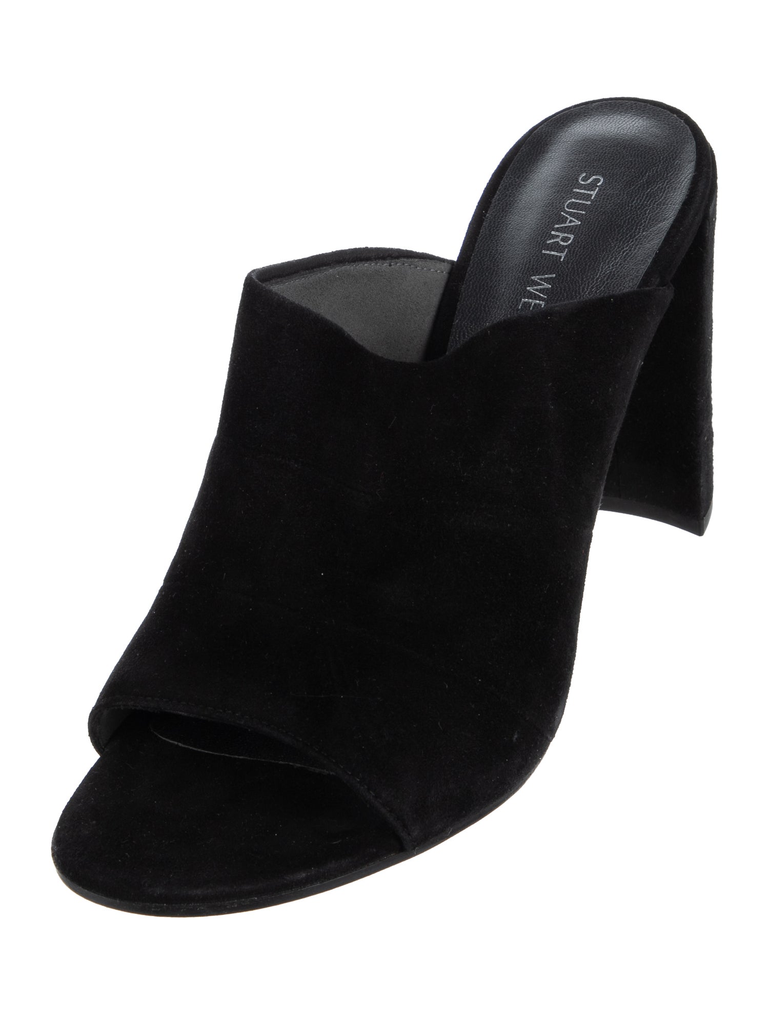Stuart Weitzman Suede Slides