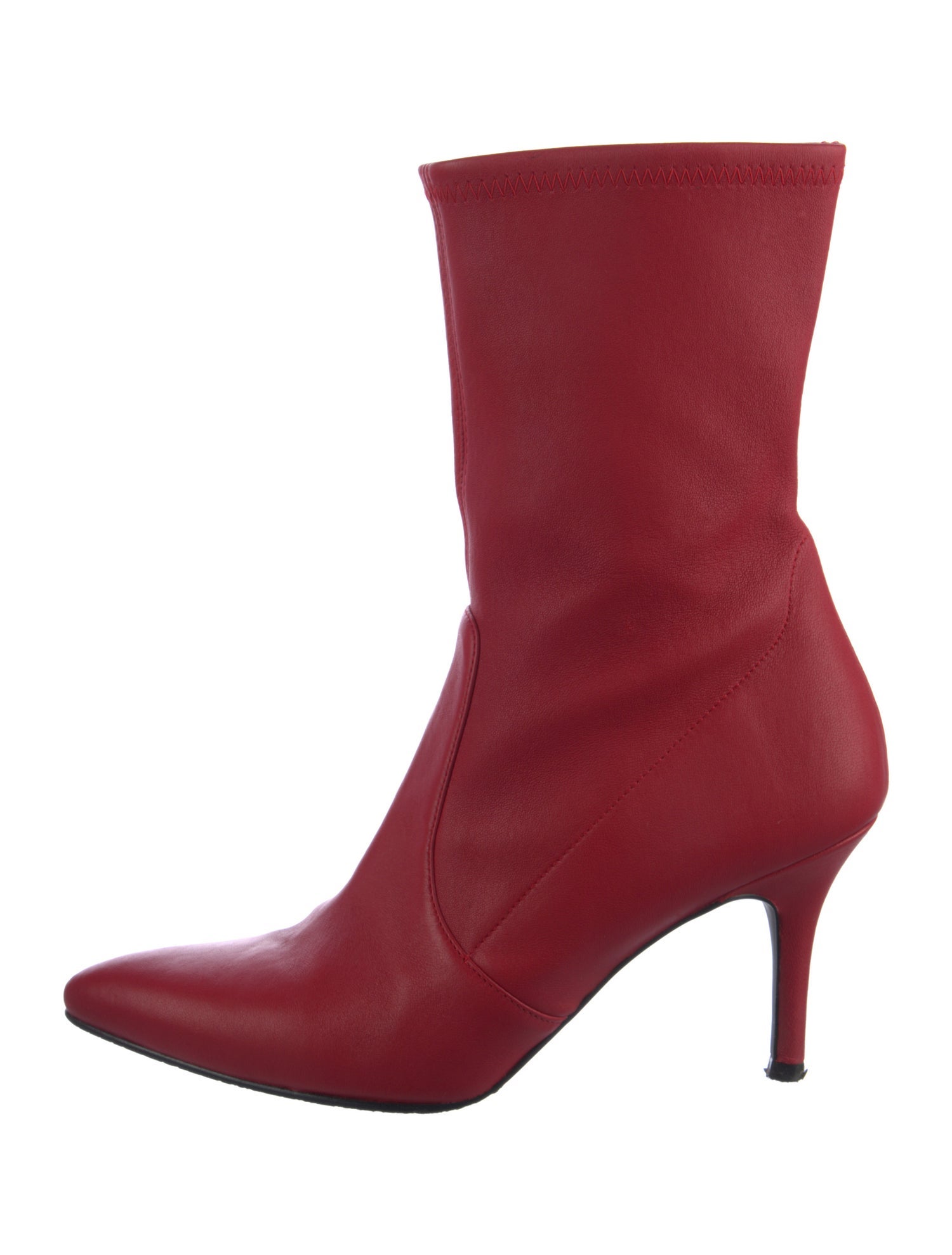 Stuart Weitzman Leather Sock Boots