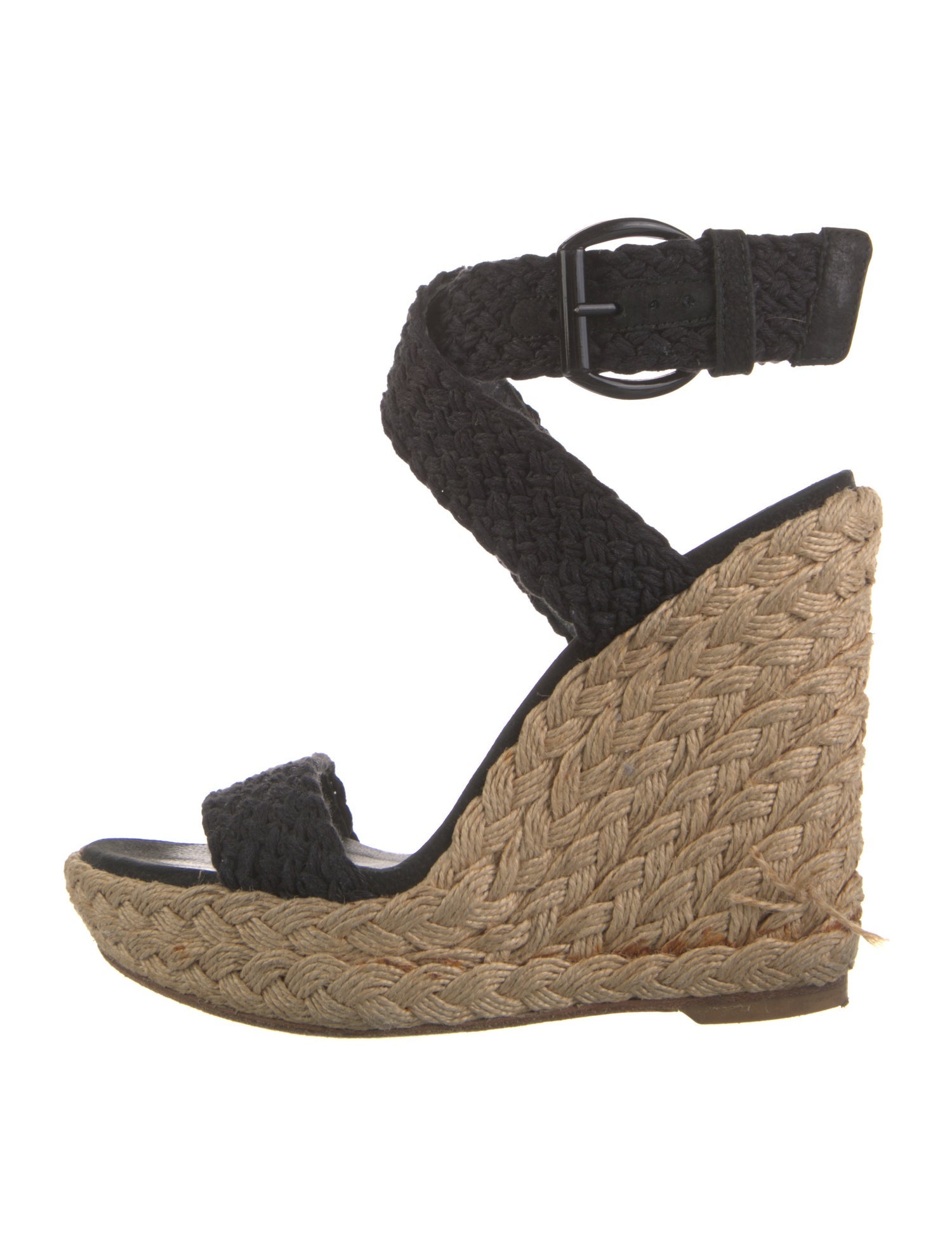 Stuart Weitzman Jute Braided Accents Espadrilles