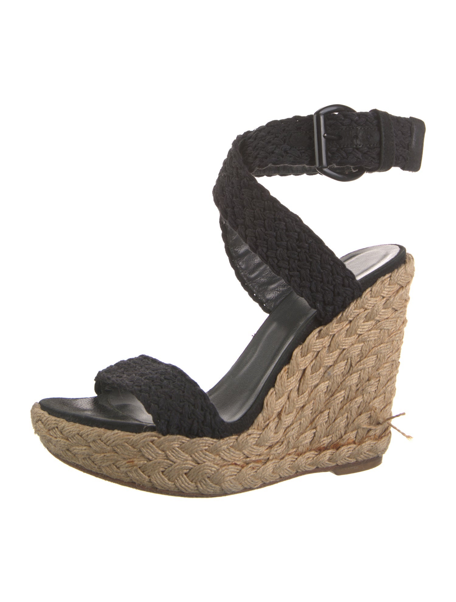 Stuart Weitzman Jute Braided Accents Espadrilles