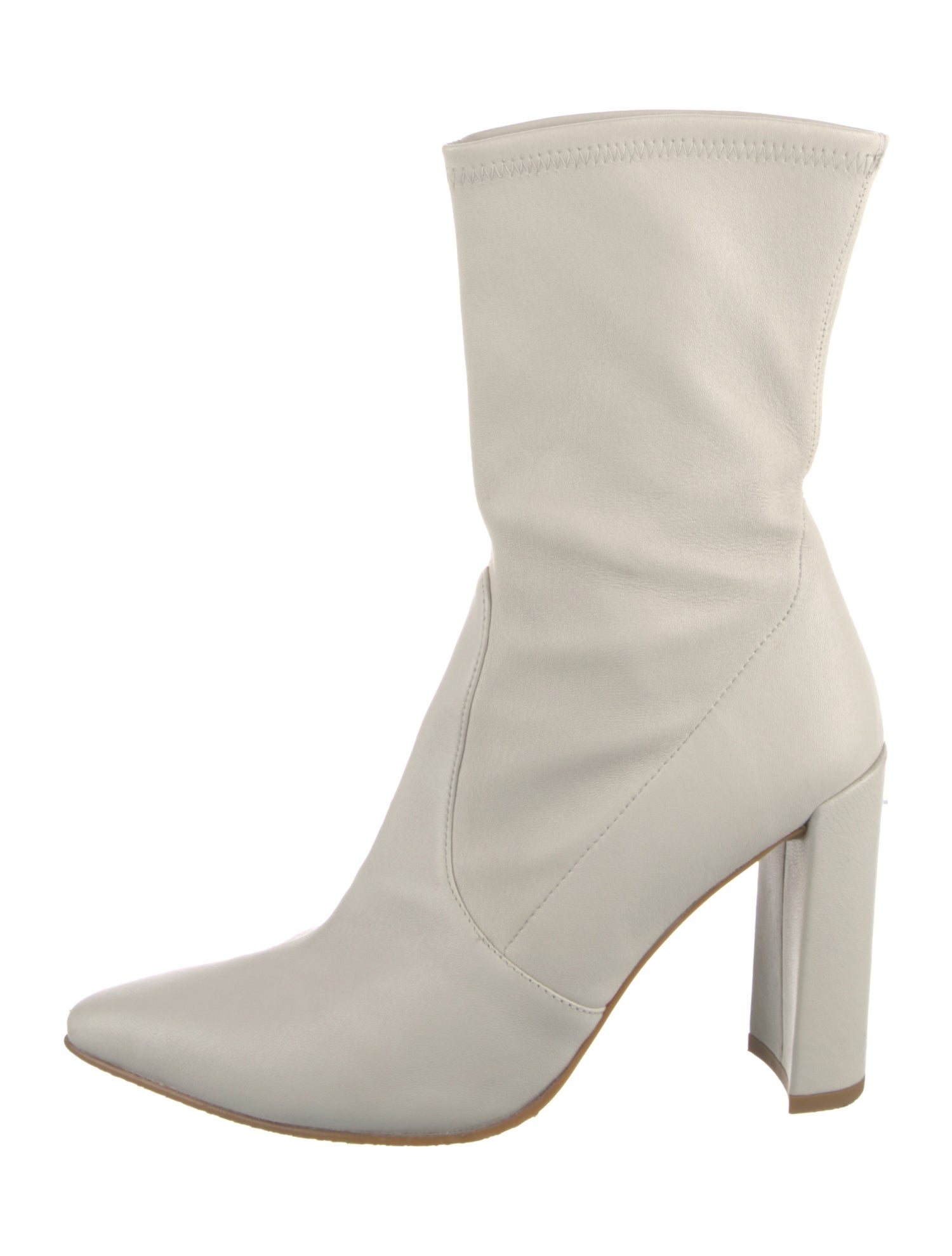 Stuart Weitzman Leather Sock Boots