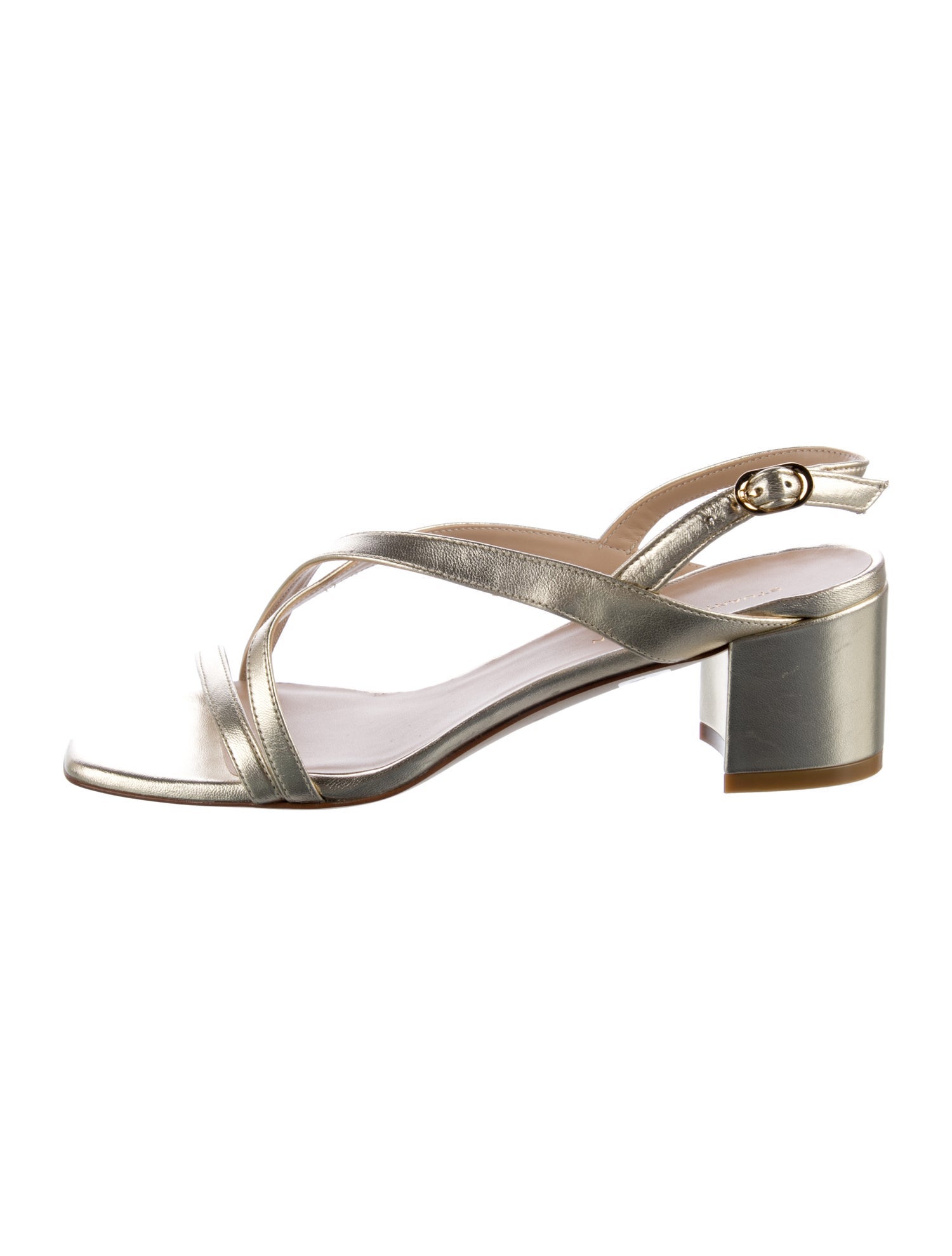 Stuart Weitzman Leather Slingback Sandals
