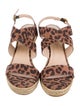Stuart Weitzman Suede Animal Print Espadrilles
