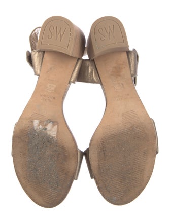 Stuart Weitzman Leather Slingback Sandals