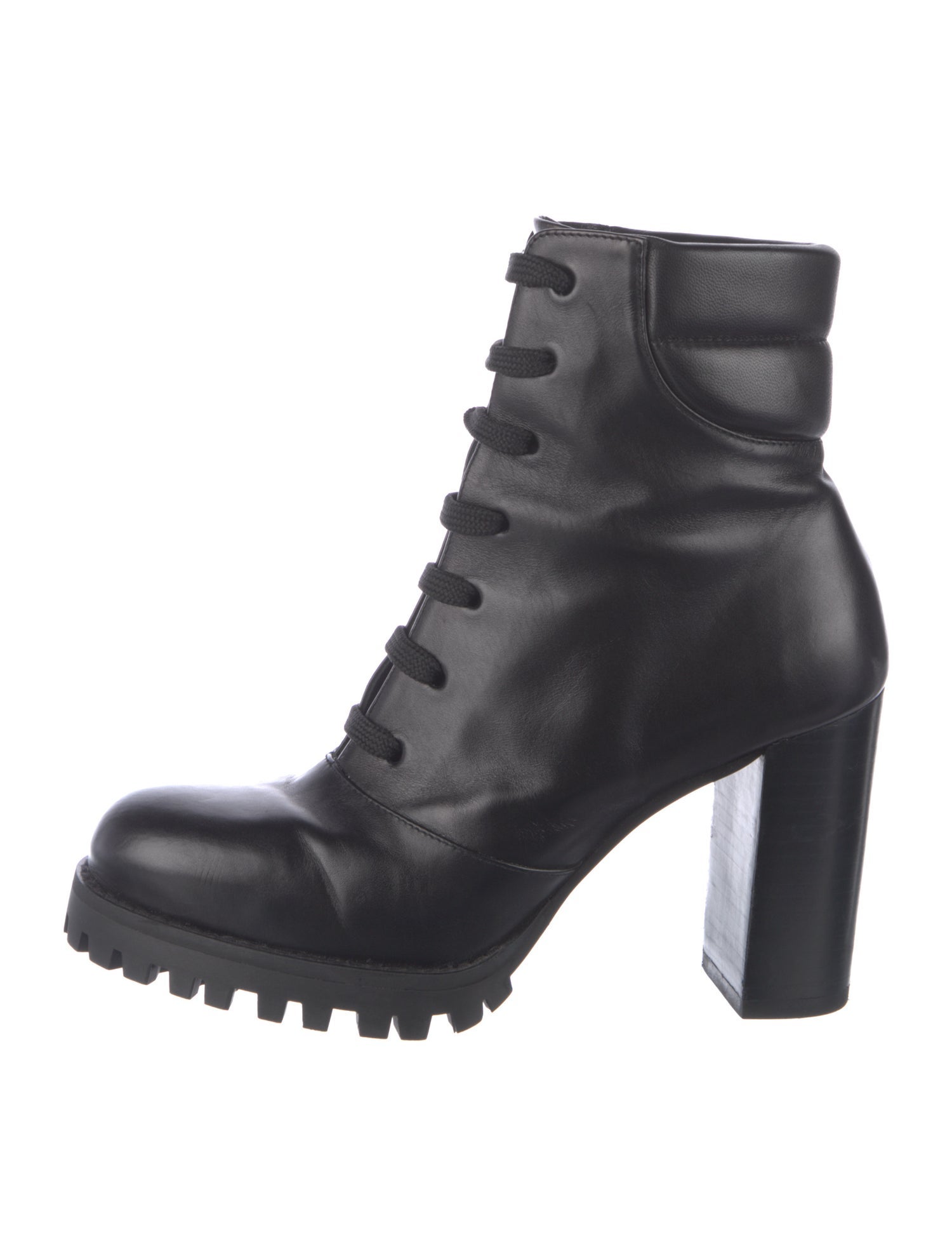 Stuart Weitzman Leather Combat Boots