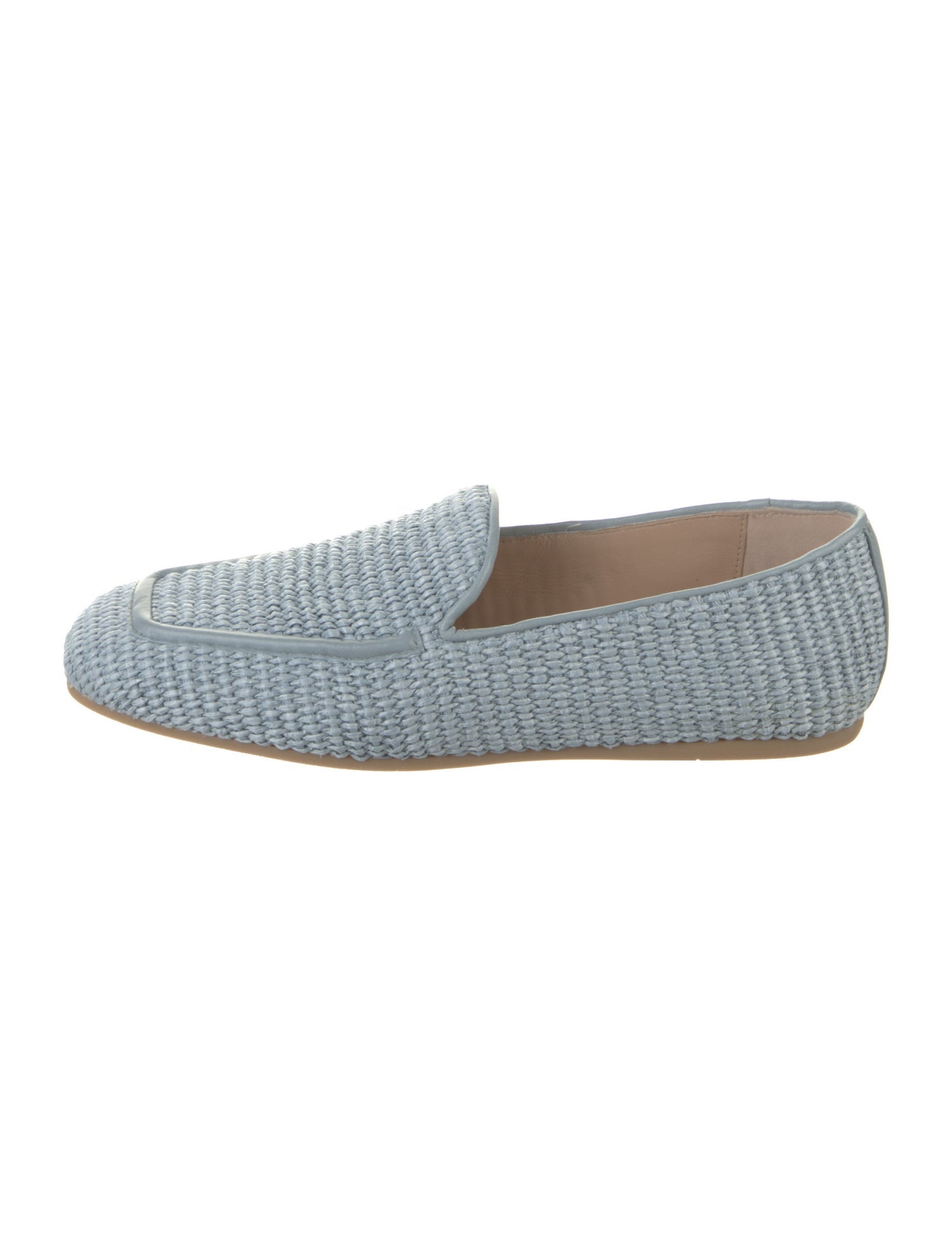 Stuart Weitzman Raffia Loafers