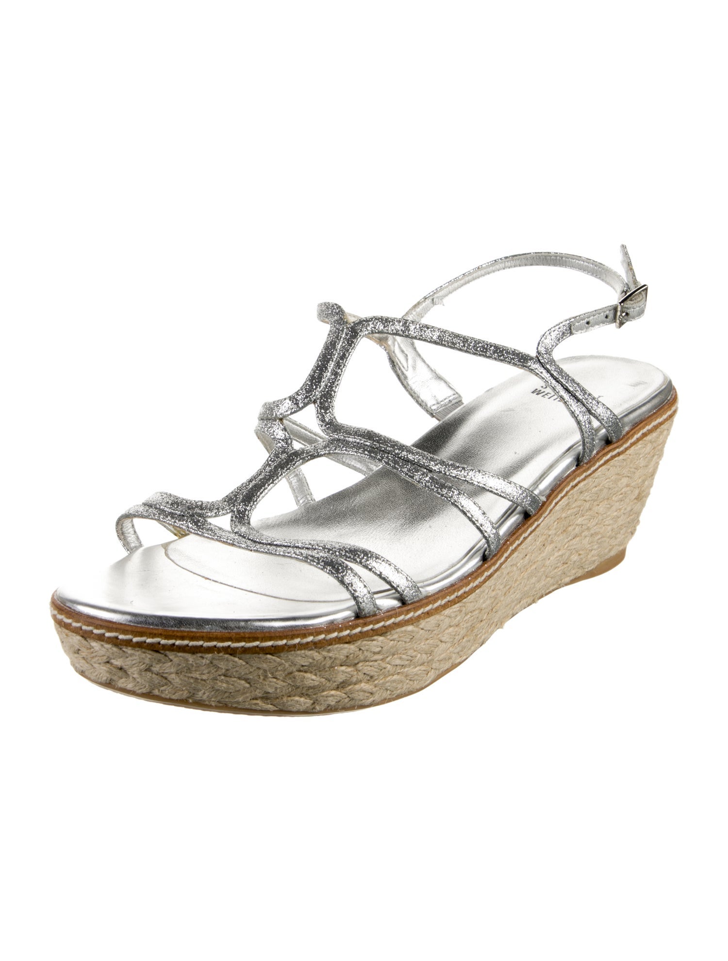 Stuart Weitzman Glitter Espadrilles