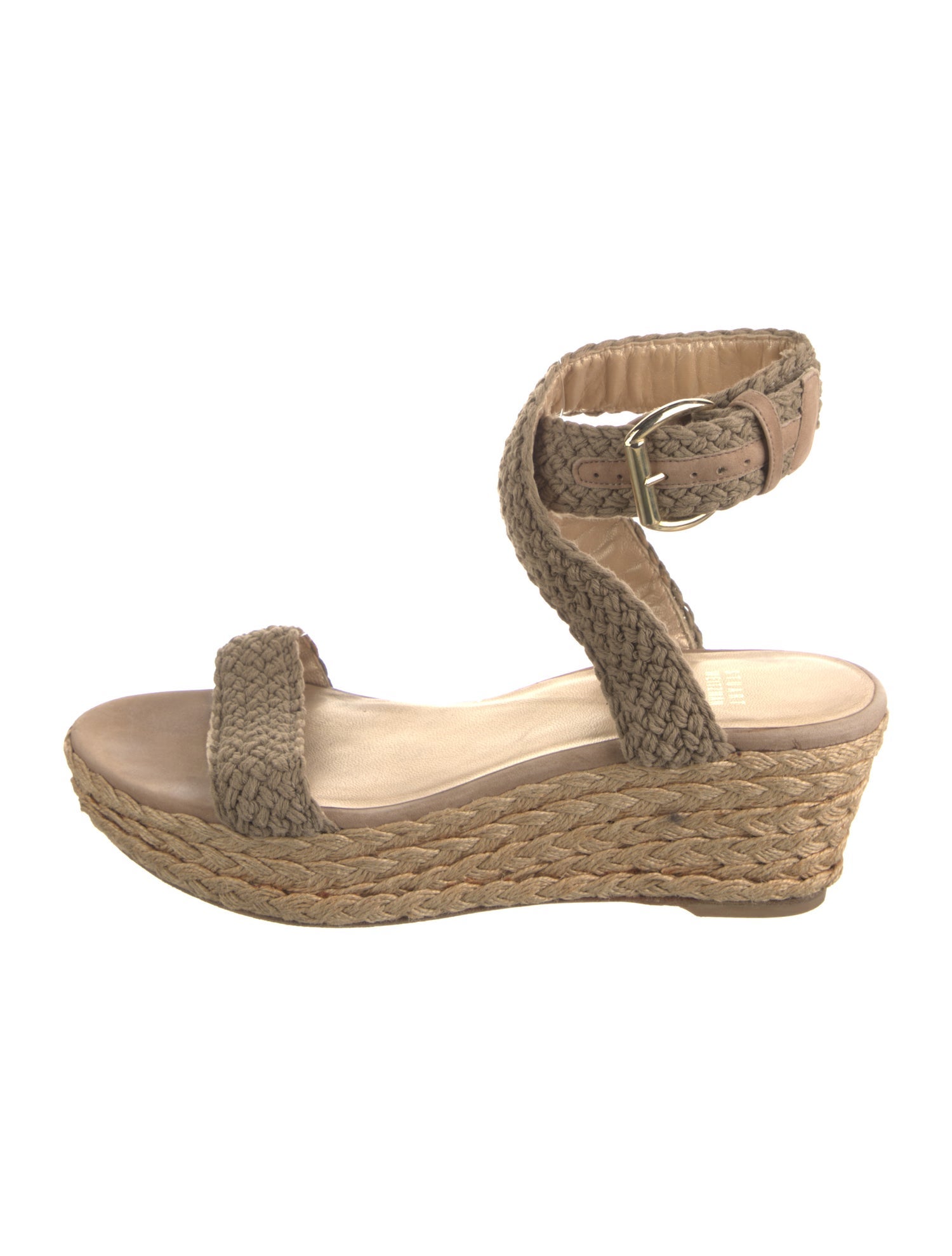 Stuart Weitzman Jute Colorblock Pattern Espadrilles