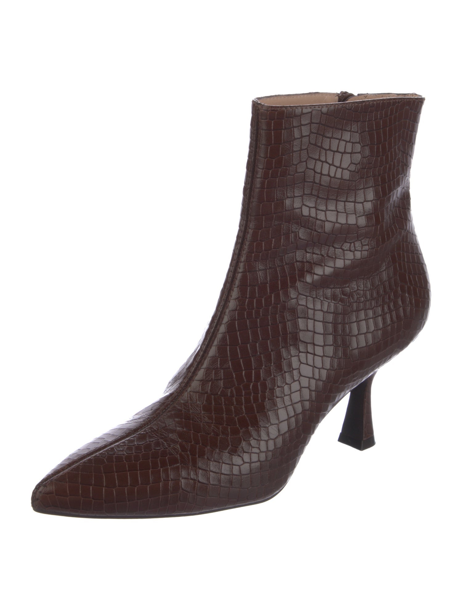 Stuart Weitzman Leather Animal Print Boots