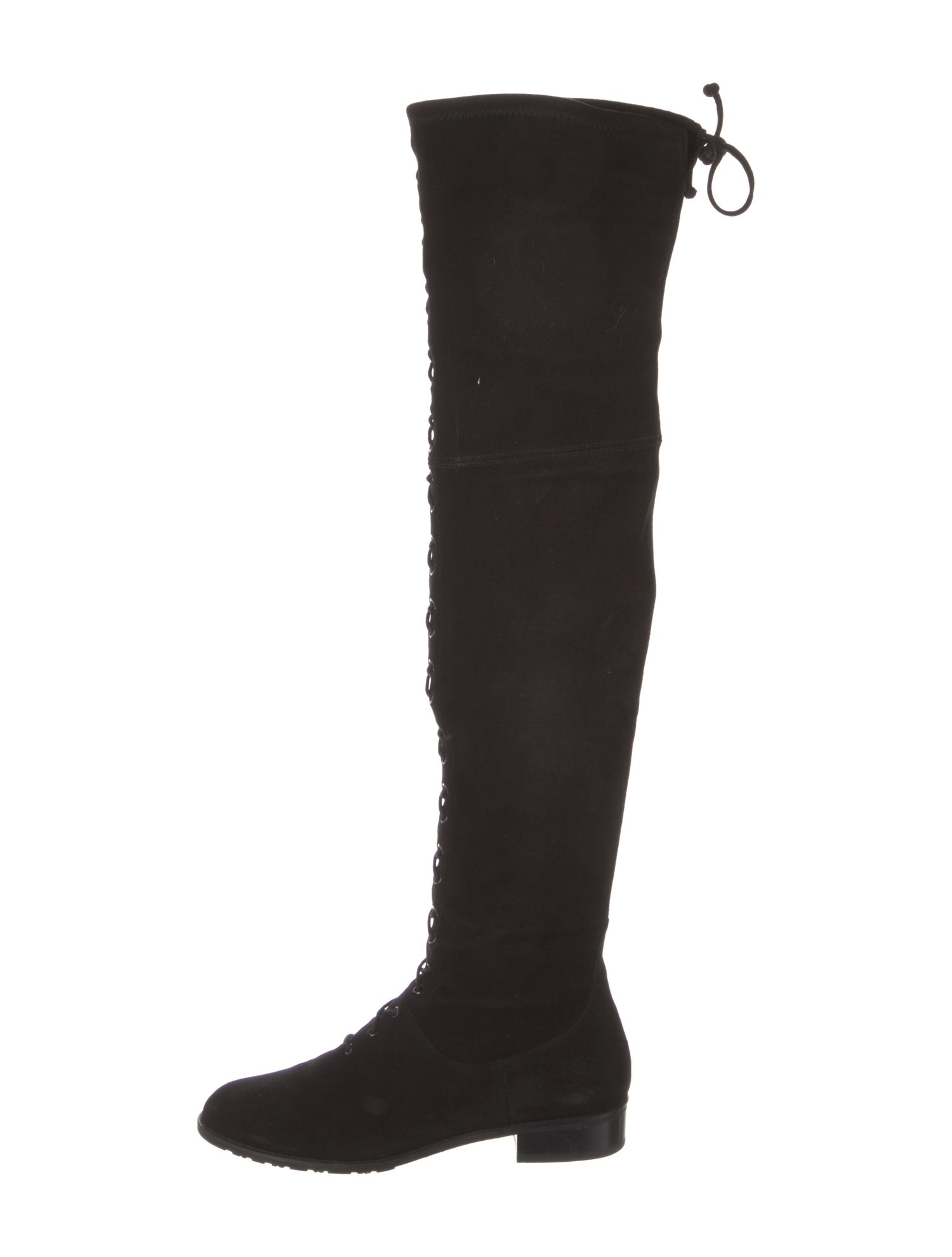 Stuart Weitzman Suede Lace-Up Boots