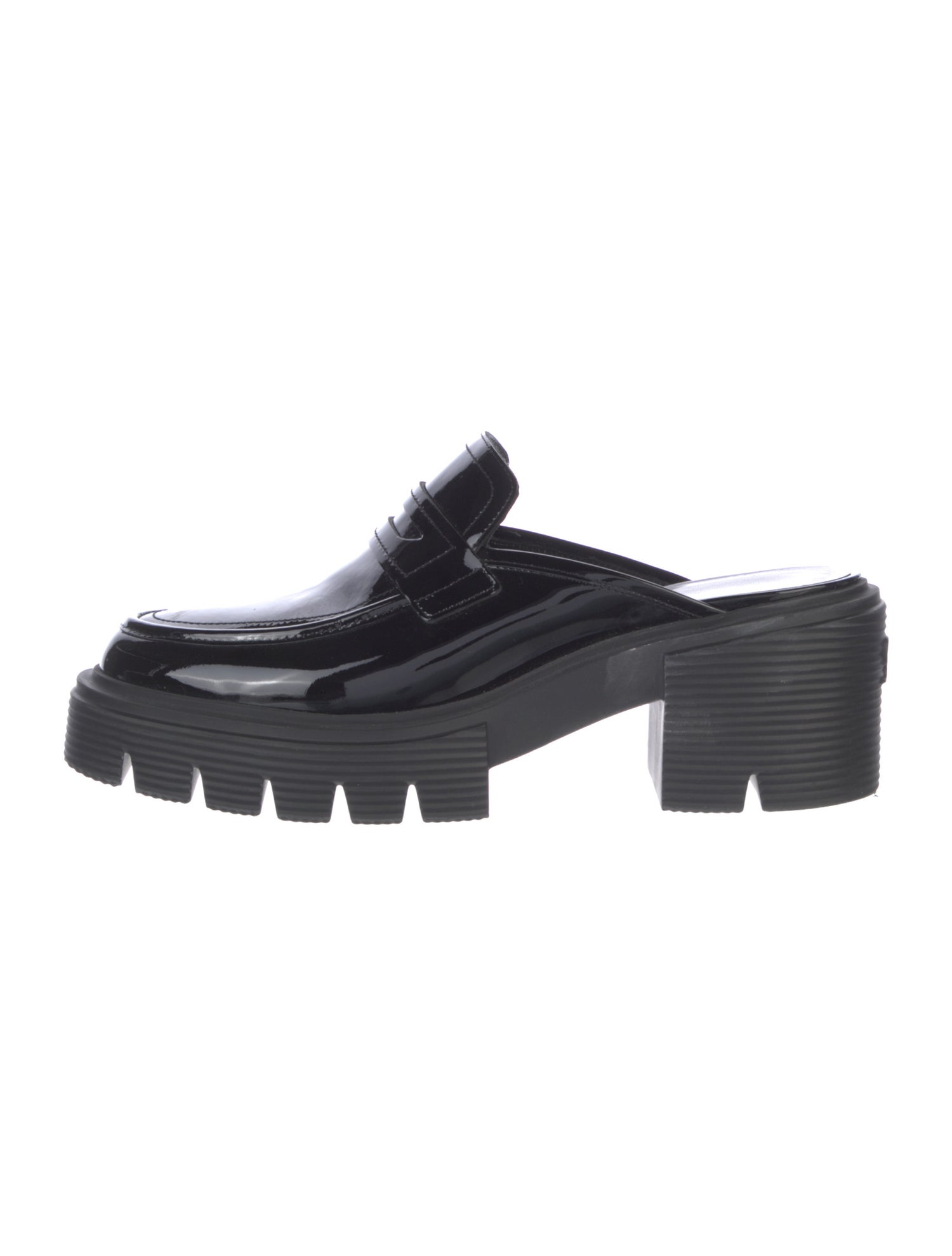 Stuart Weitzman Patent Leather Mules