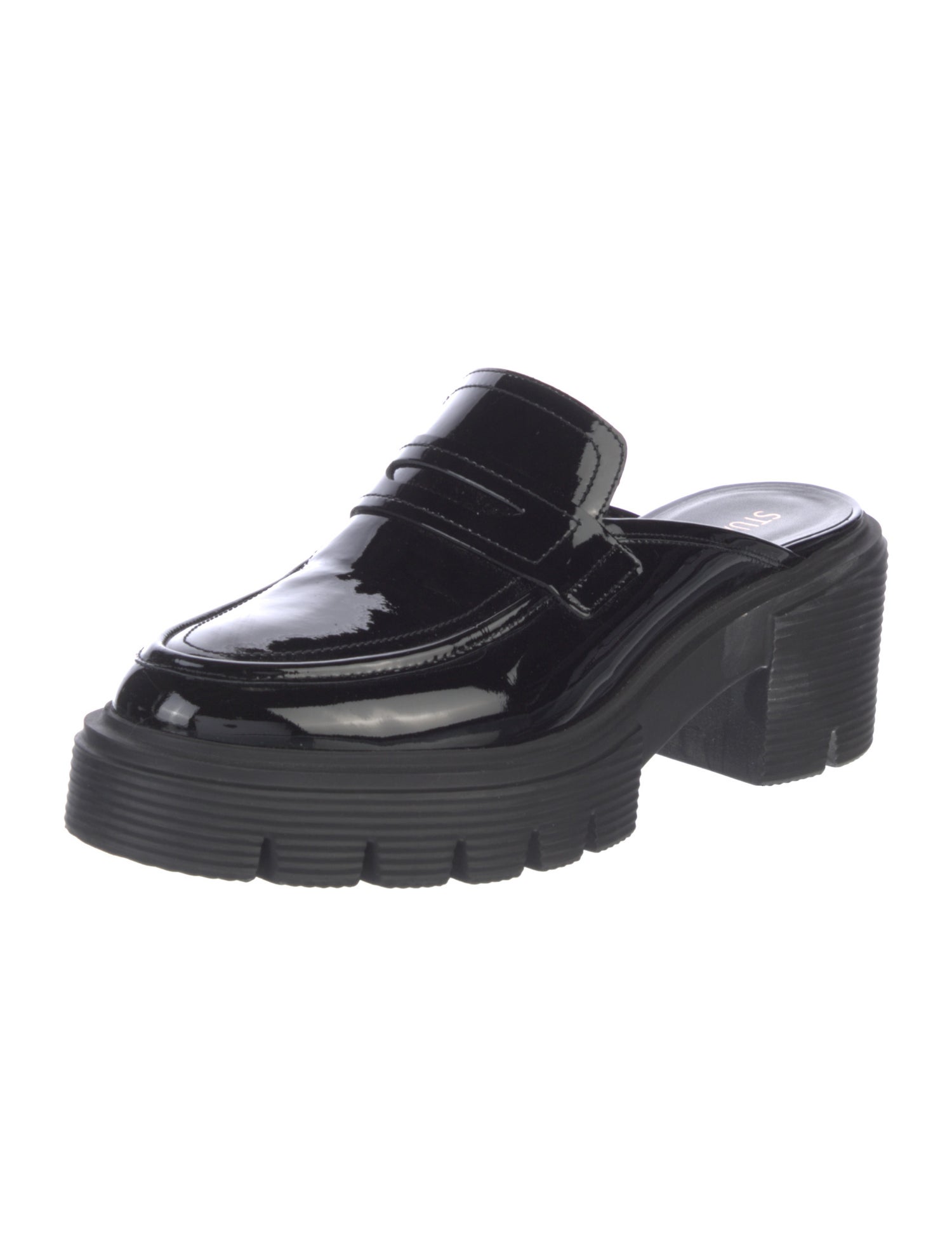 Stuart Weitzman Patent Leather Mules