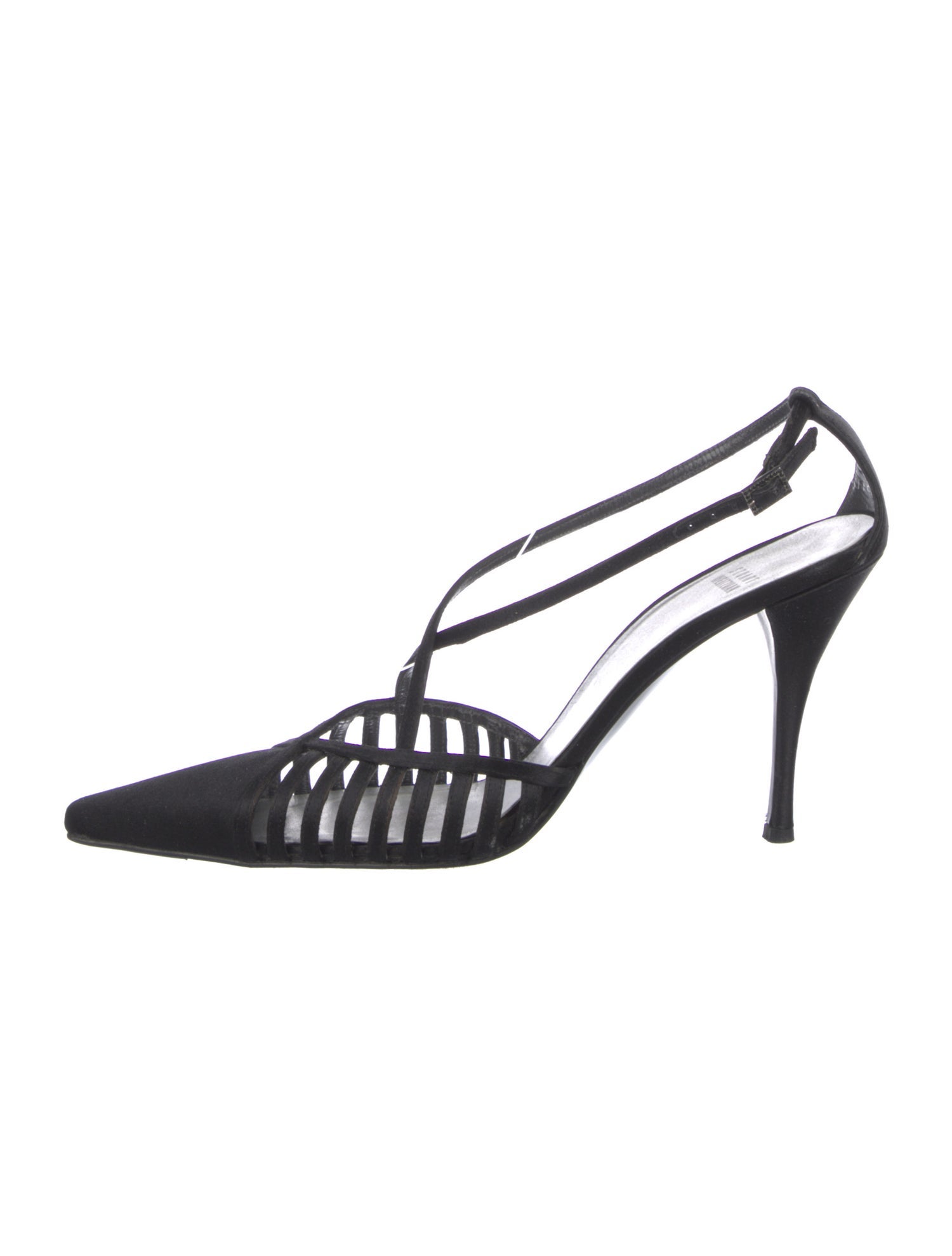 Stuart Weitzman Satin T-Strap Pumps