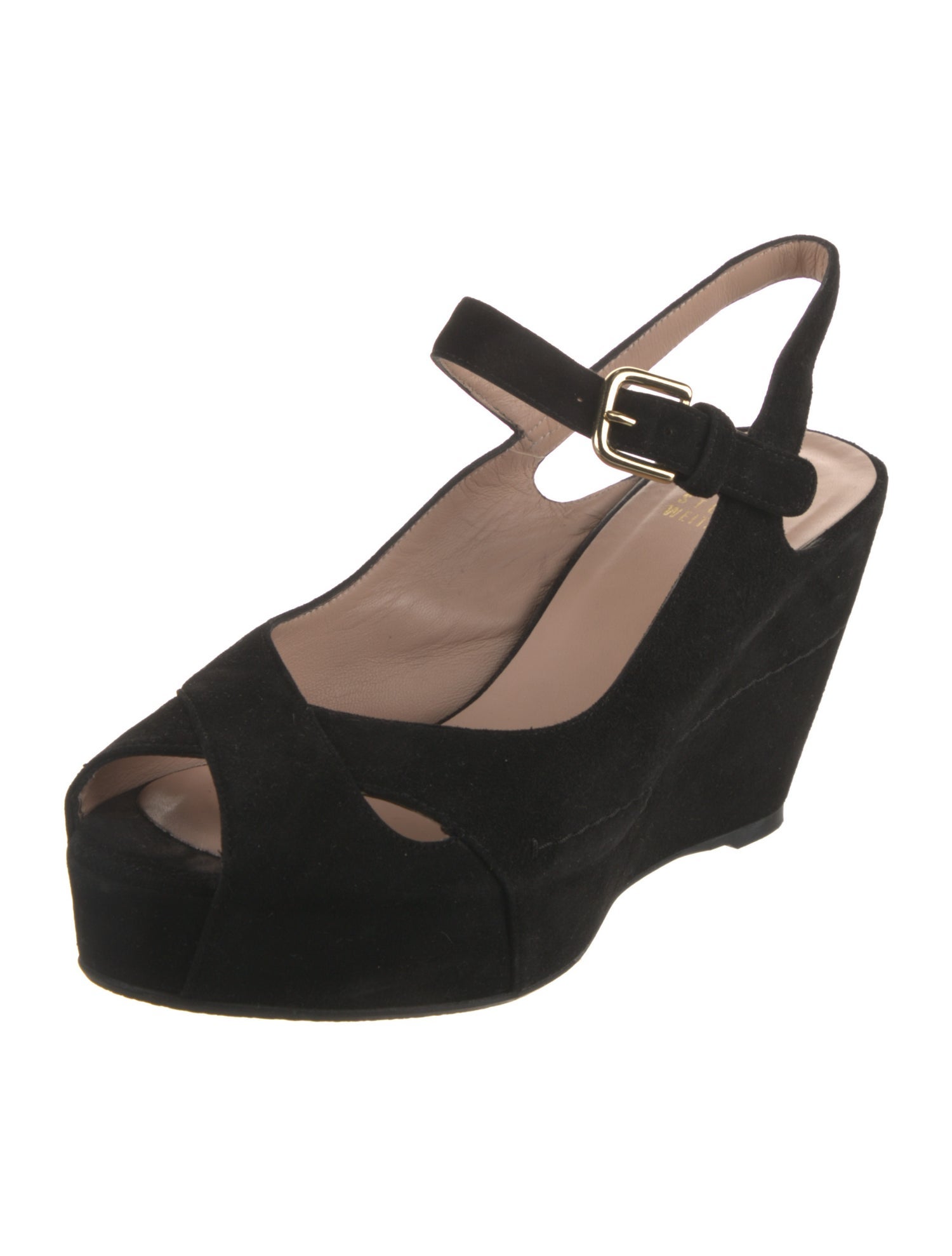 Stuart Weitzman Suede Slingback Sandals