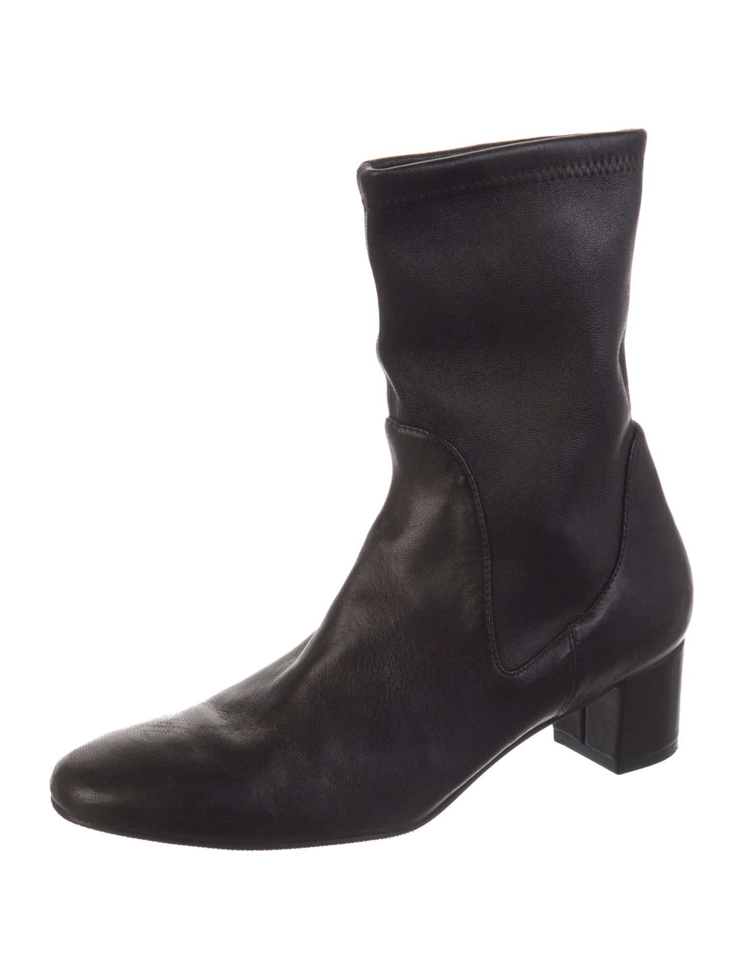 Stuart Weitzman Leather Sock Boots