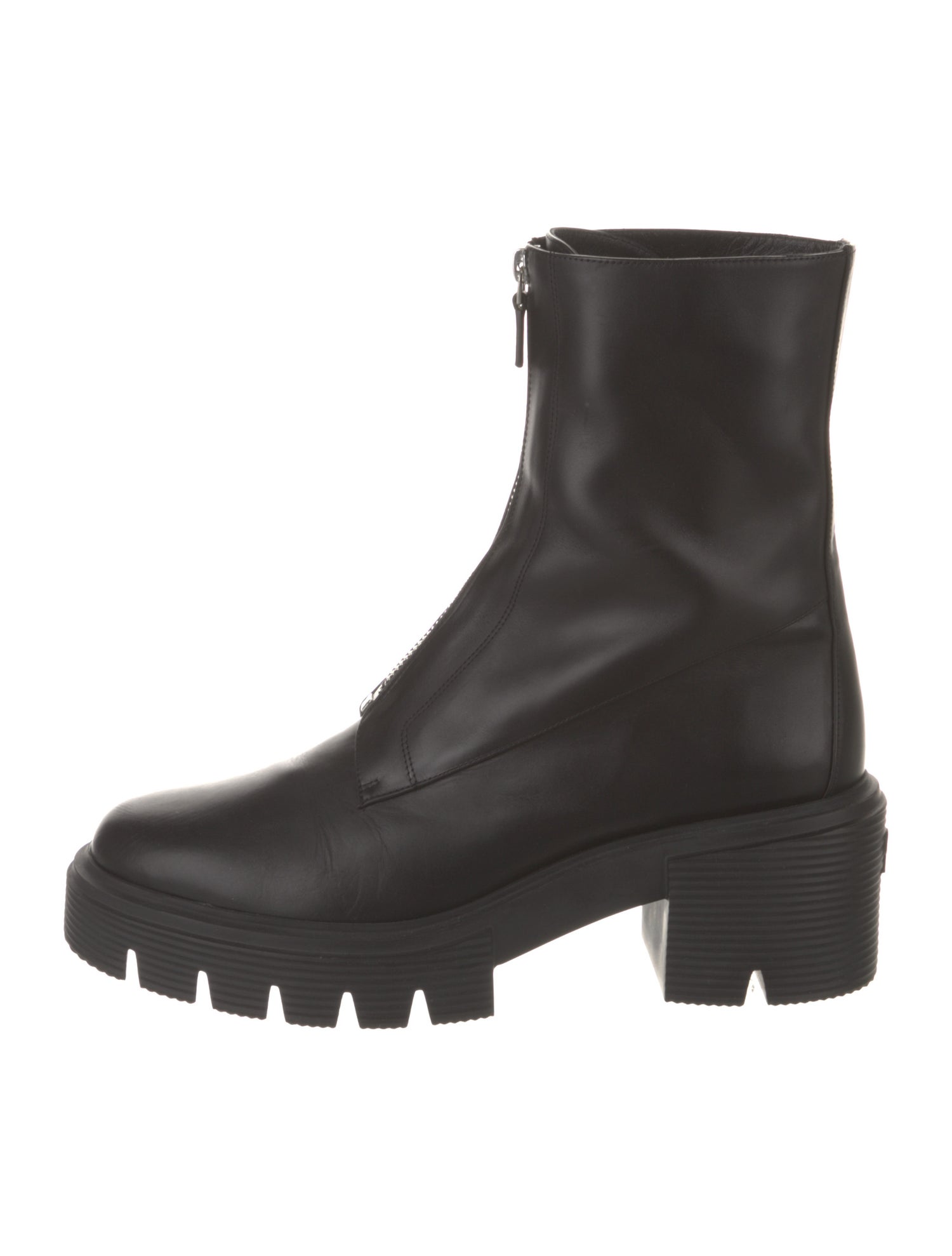 Stuart Weitzman Leather Combat Boots