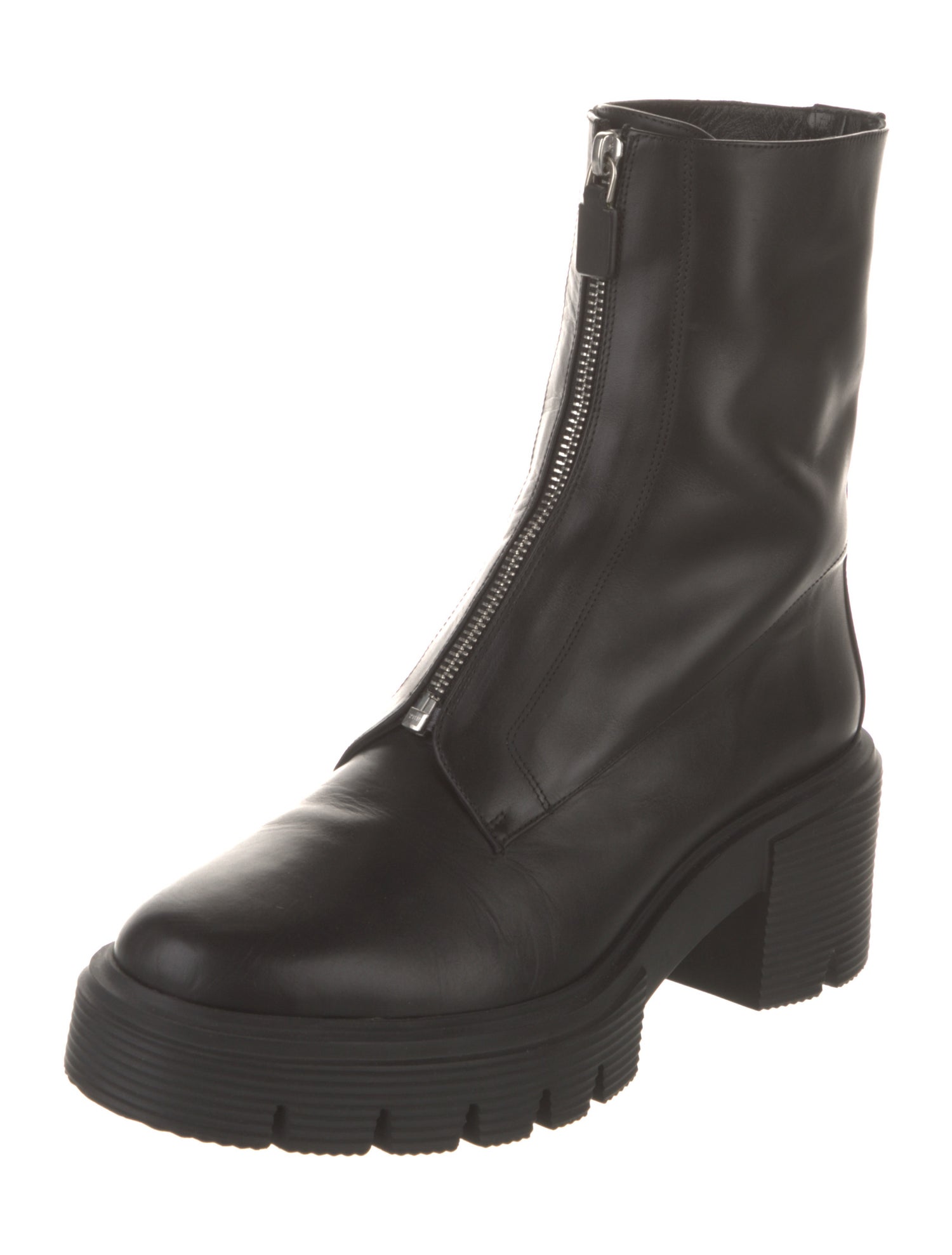 Stuart Weitzman Leather Combat Boots
