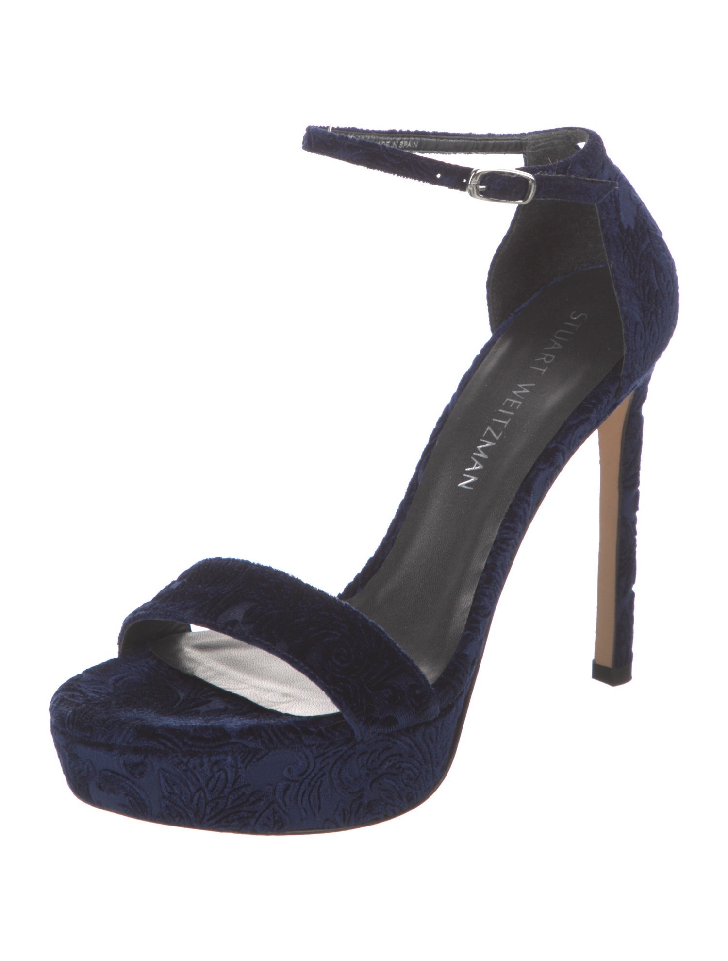 Stuart Weitzman Velvet Sandals