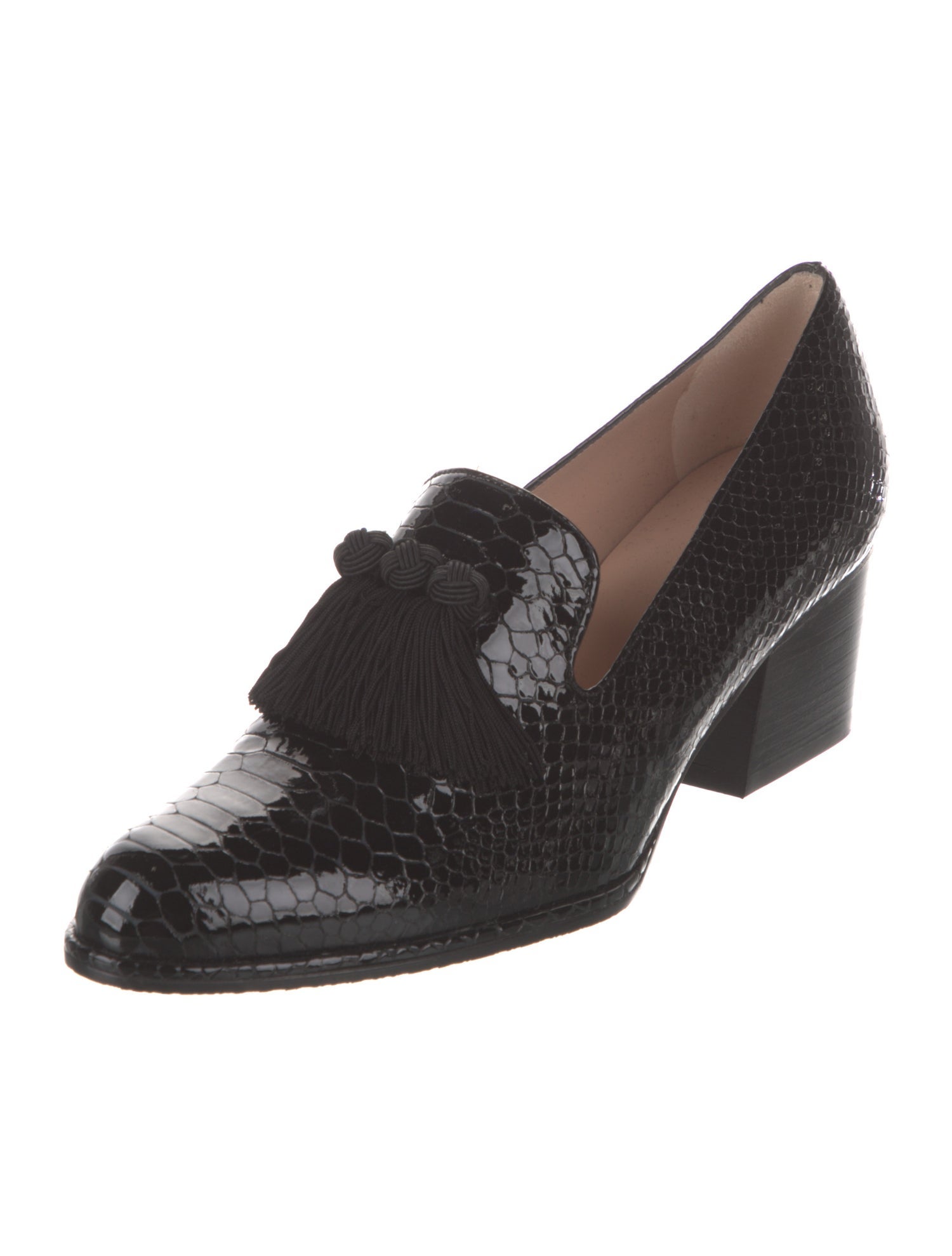 Stuart Weitzman Leather Animal Print Pumps