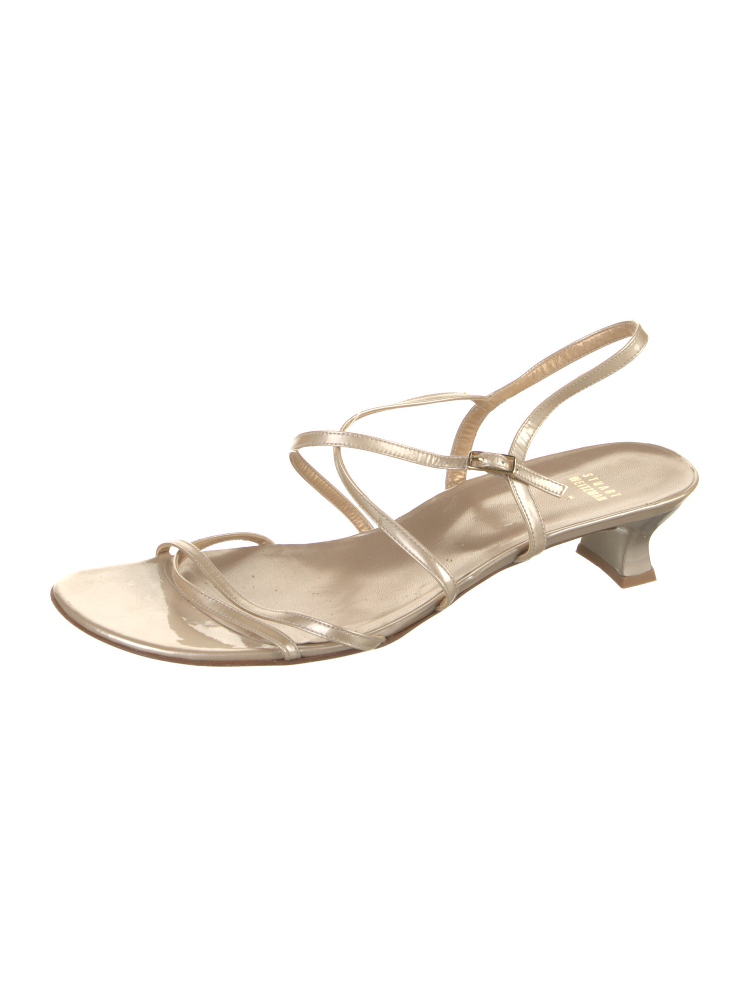 Stuart Weitzman Leather Slingback Sandals