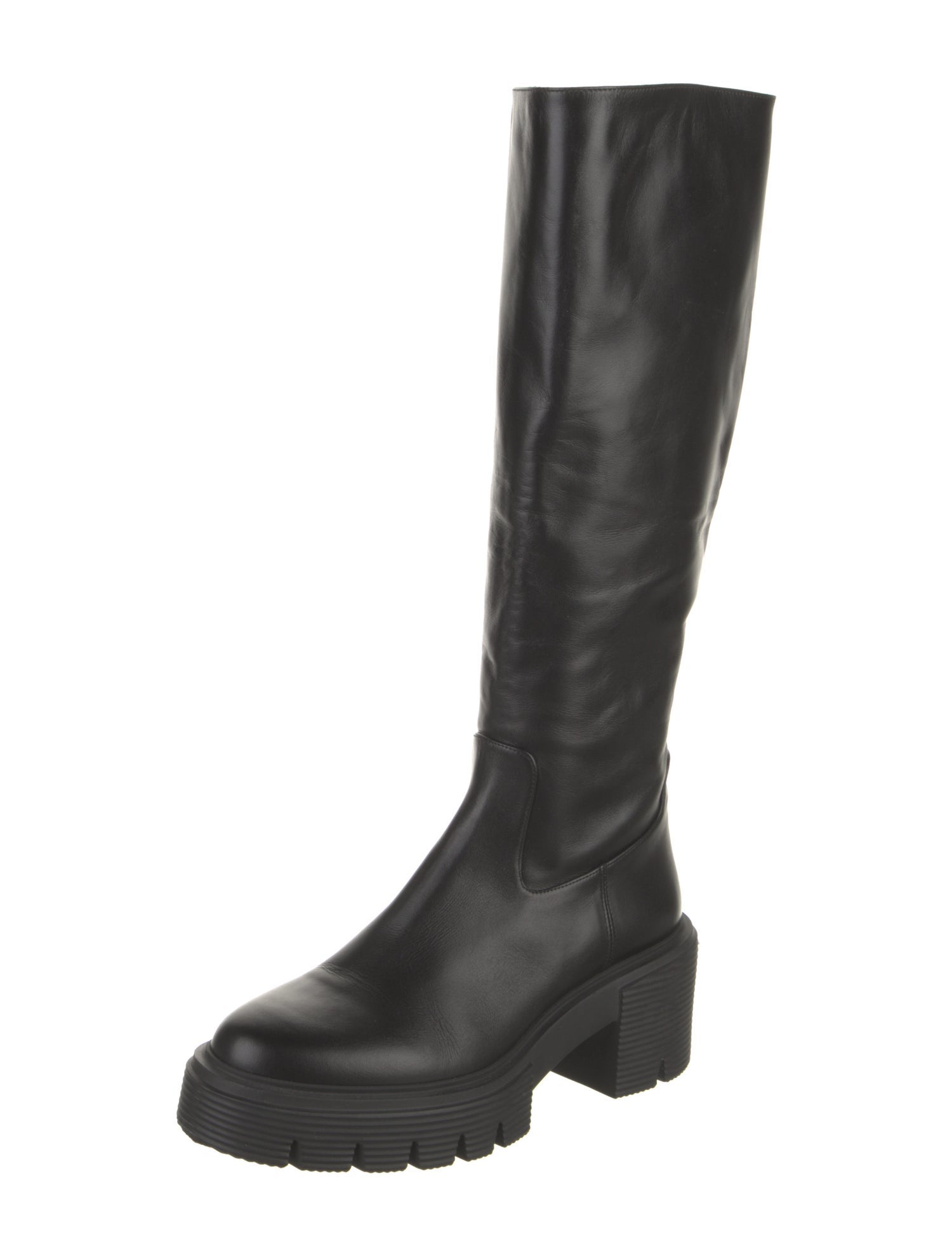Stuart Weitzman Leather Rain Boots