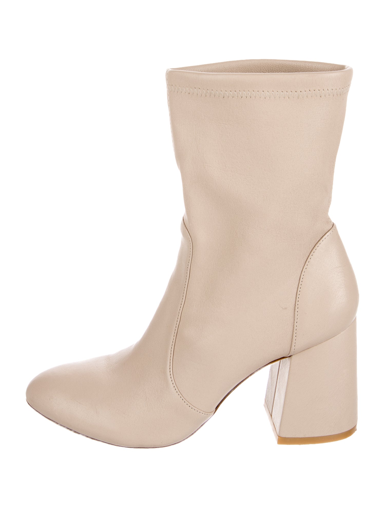 Stuart Weitzman Leather Sock Boots