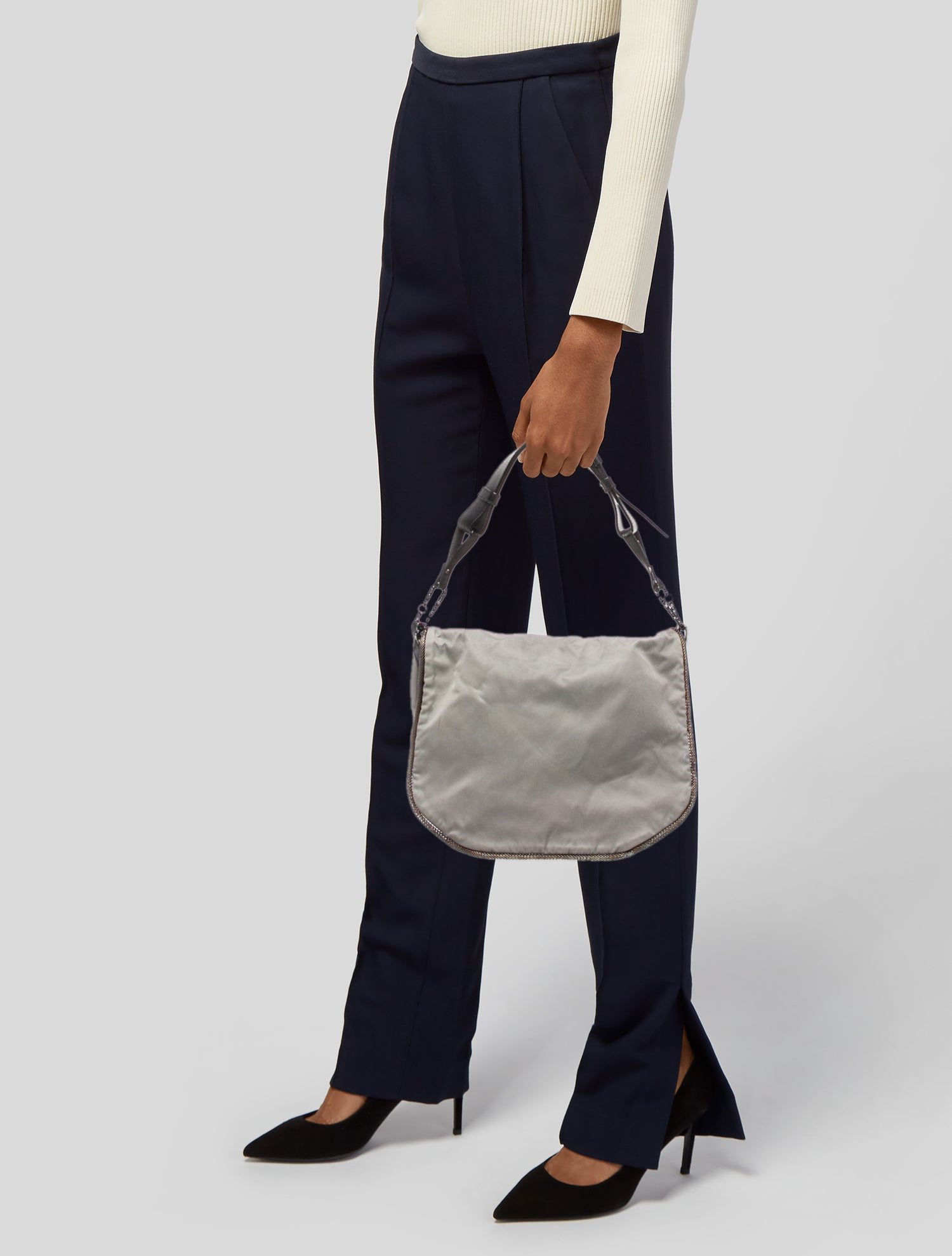 Stuart Weitzman Nylon Shoulder Bag