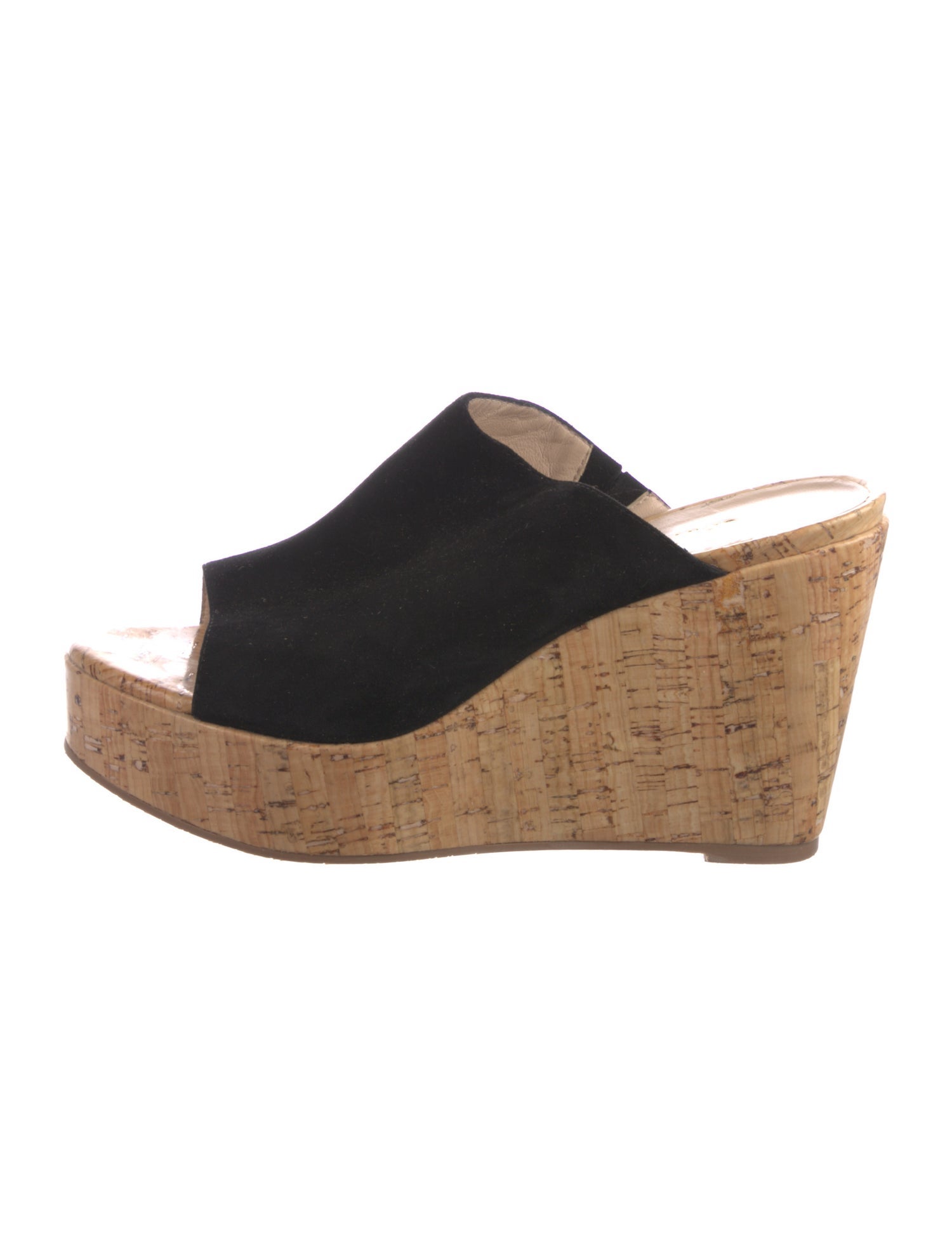 Stuart Weitzman Suede Slides