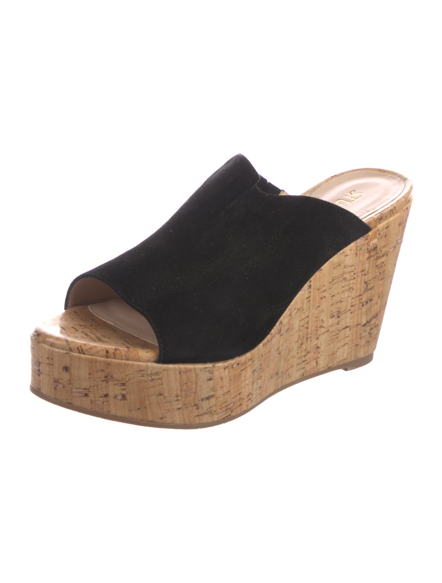 Stuart Weitzman Suede Slides