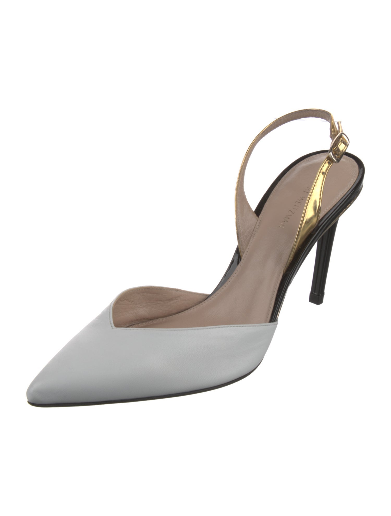 Stuart Weitzman Leather Slingback Pumps