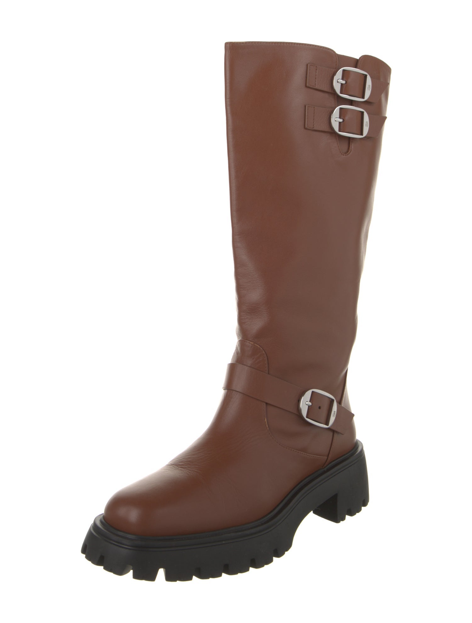 Stuart Weitzman Leather Moto Boots