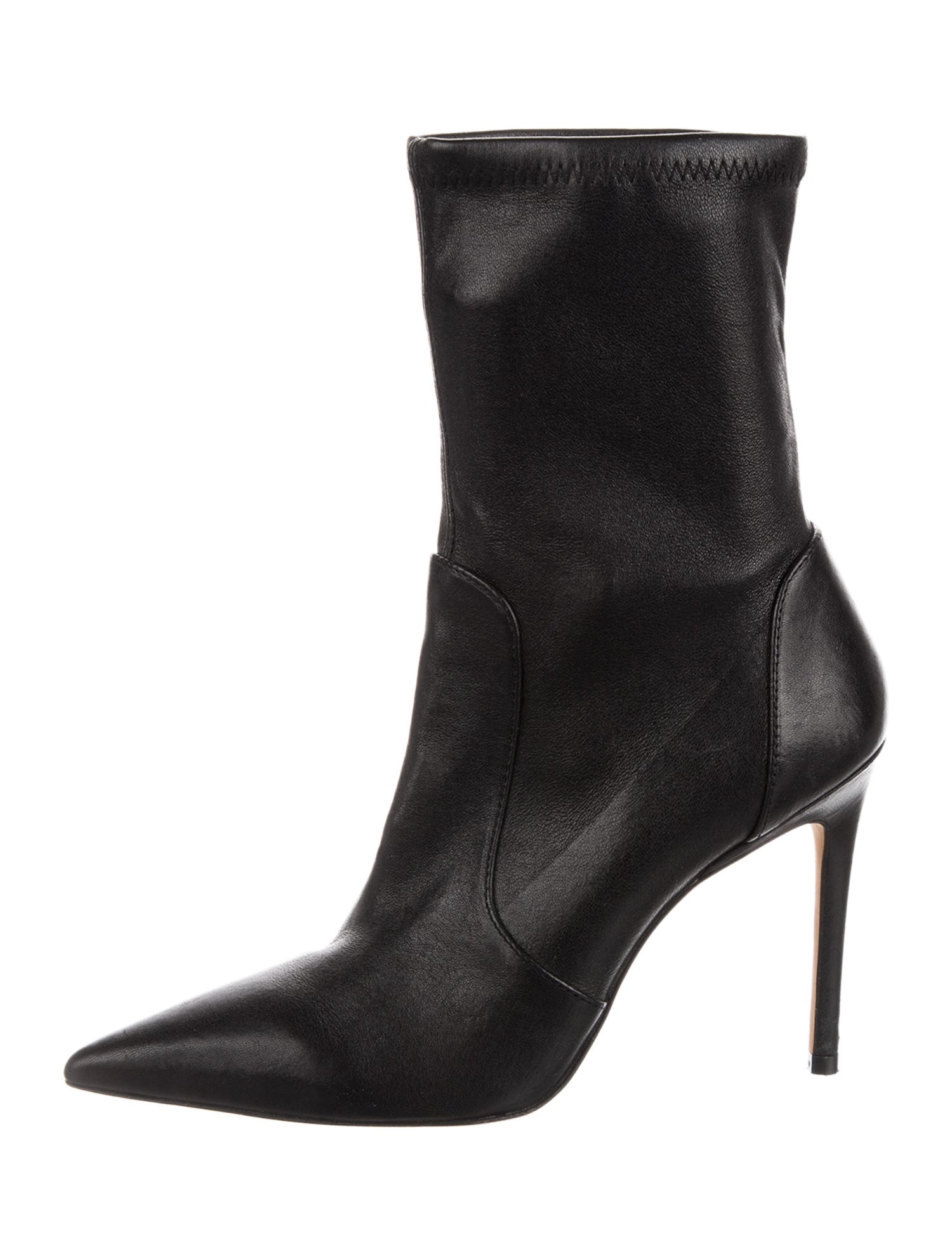 Stuart Weitzman Leather Sock Boots