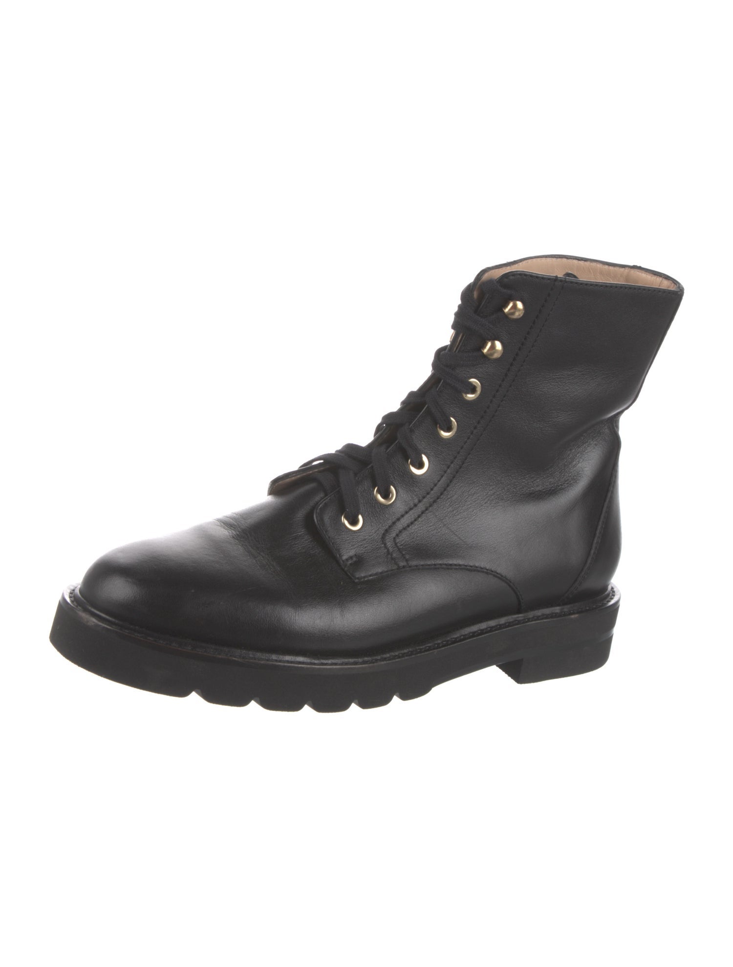 Stuart Weitzman Leather Combat Boots