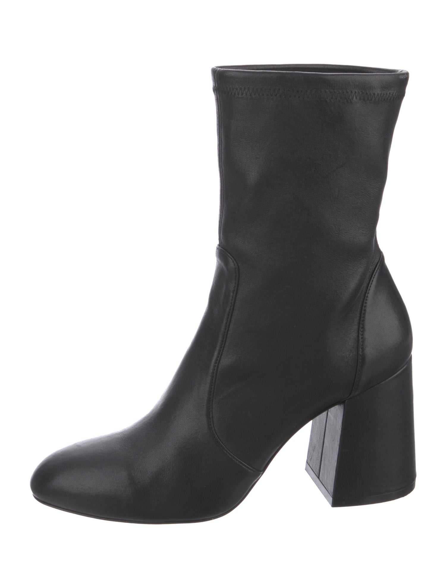 Stuart Weitzman Leather Sock Boots