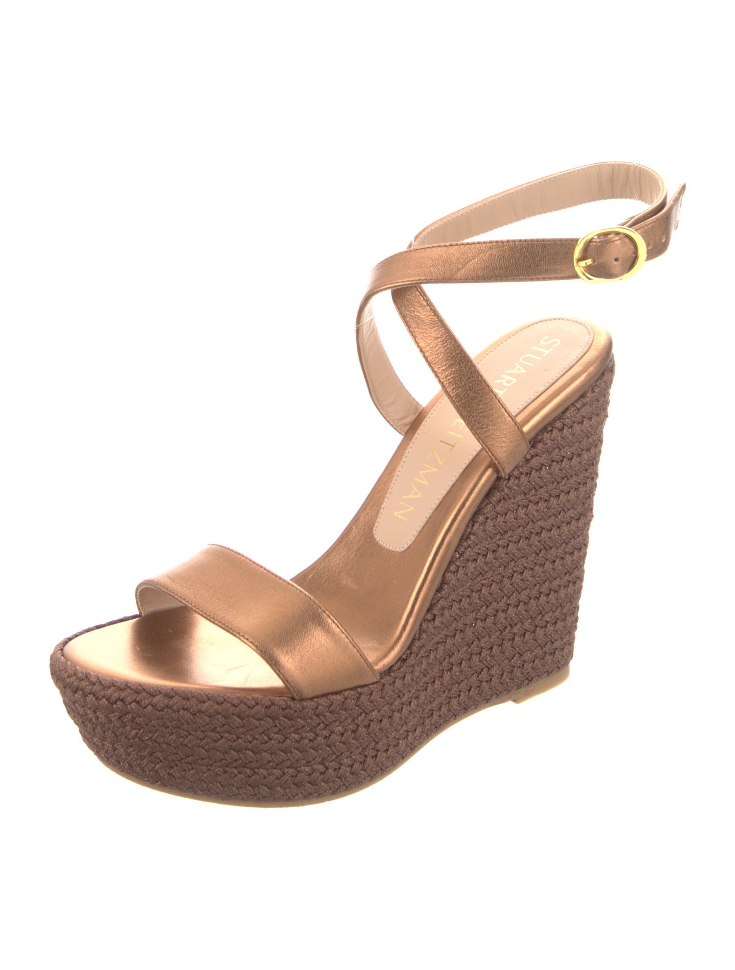 Stuart Weitzman Leather Espadrilles