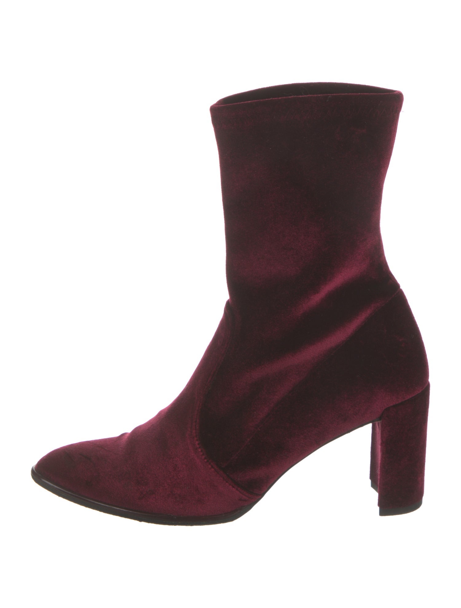 Stuart Weitzman Velvet Sock Boots