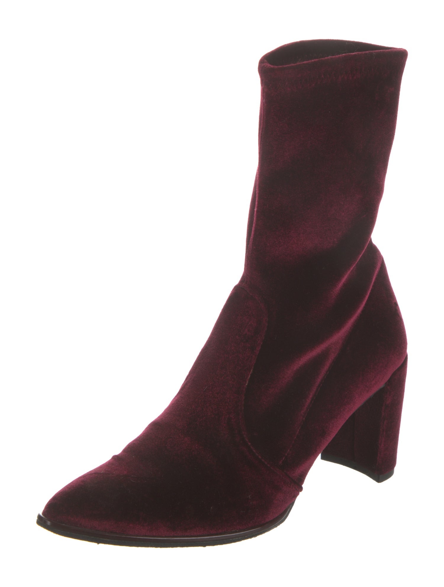 Stuart Weitzman Velvet Sock Boots