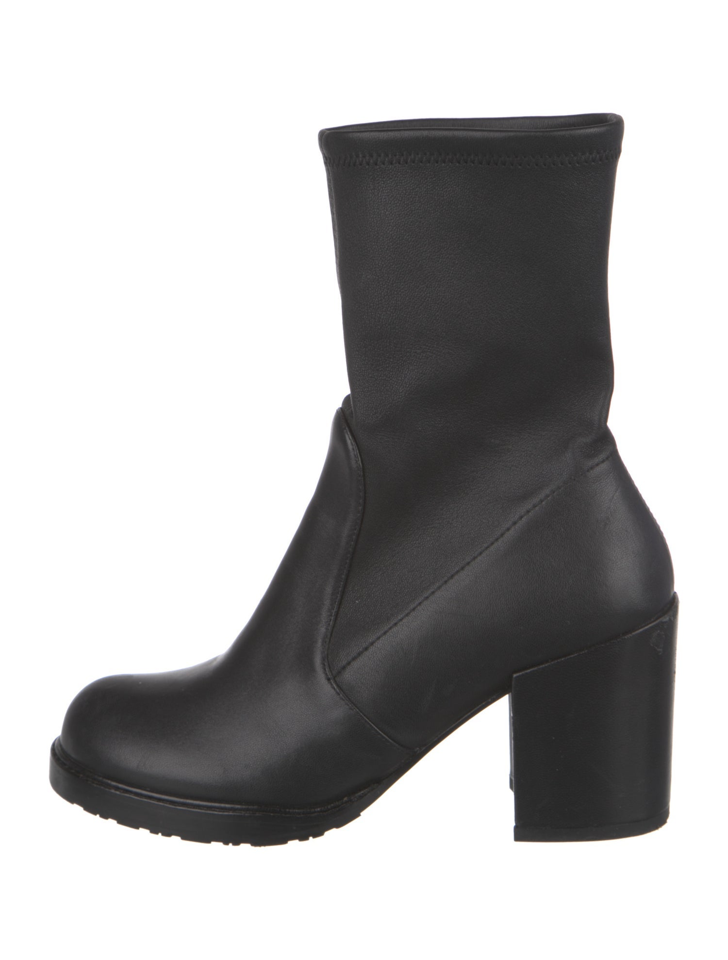 Stuart Weitzman Leather Sock Boots