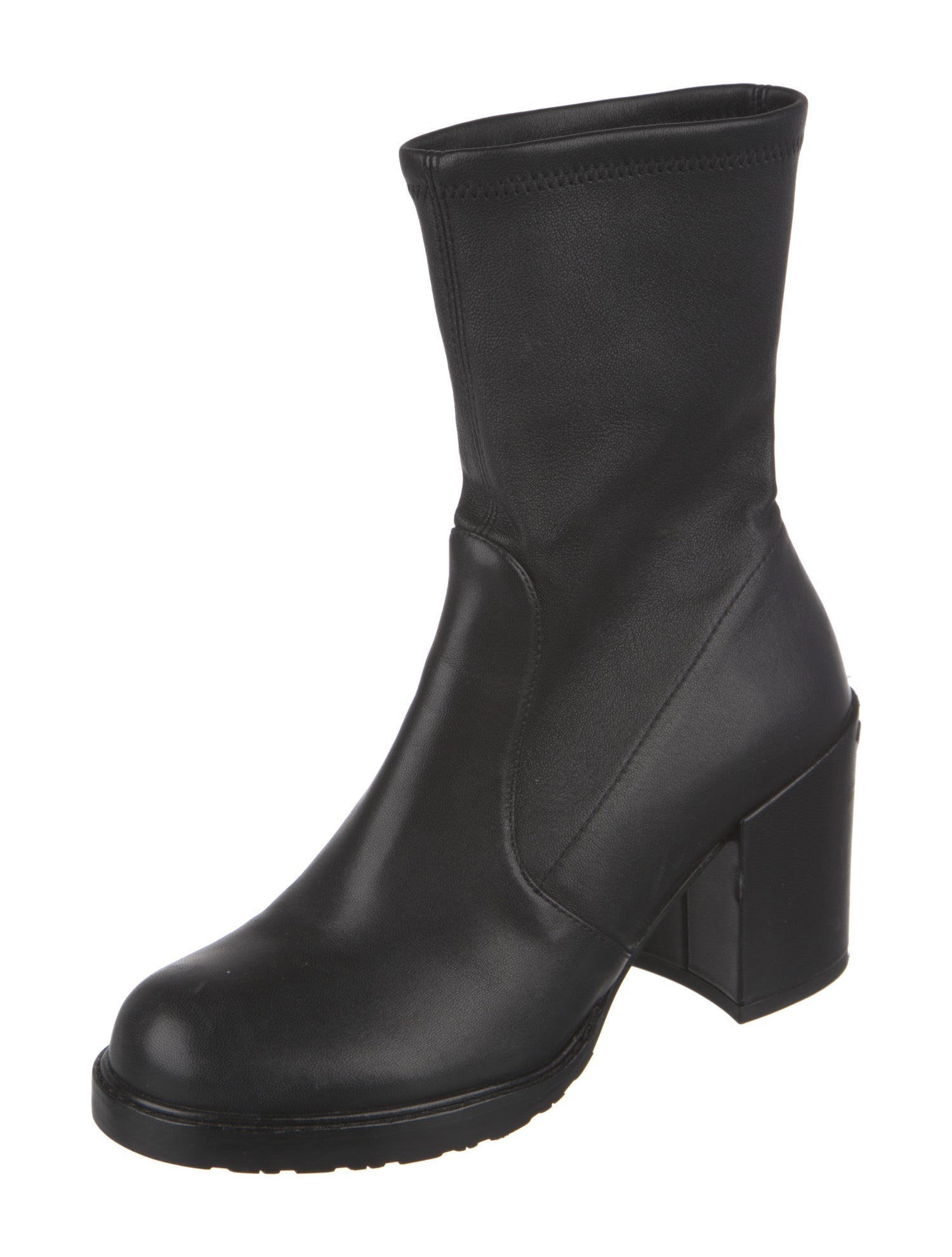 Stuart Weitzman Leather Sock Boots