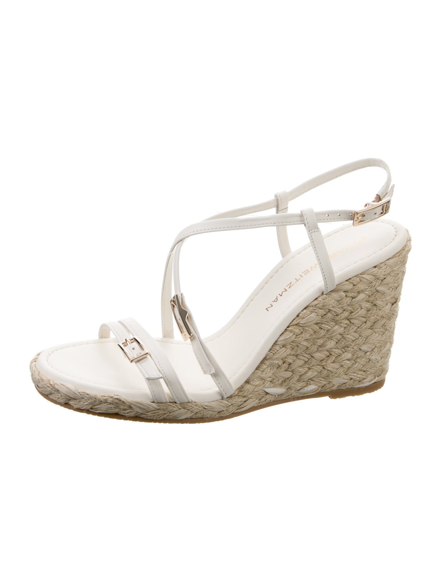 Stuart Weitzman Leather Espadrilles