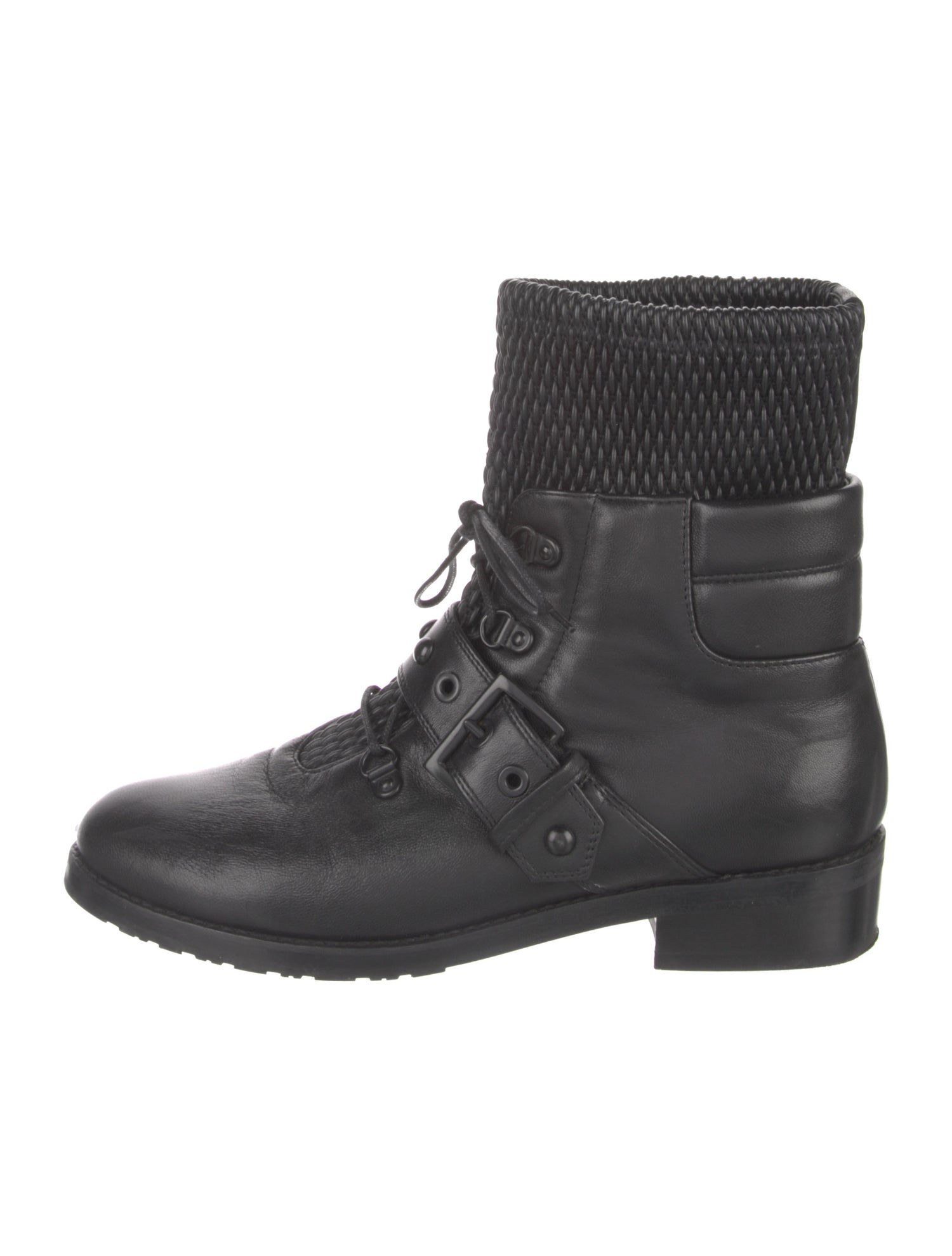 Stuart Weitzman Leather Combat Boots