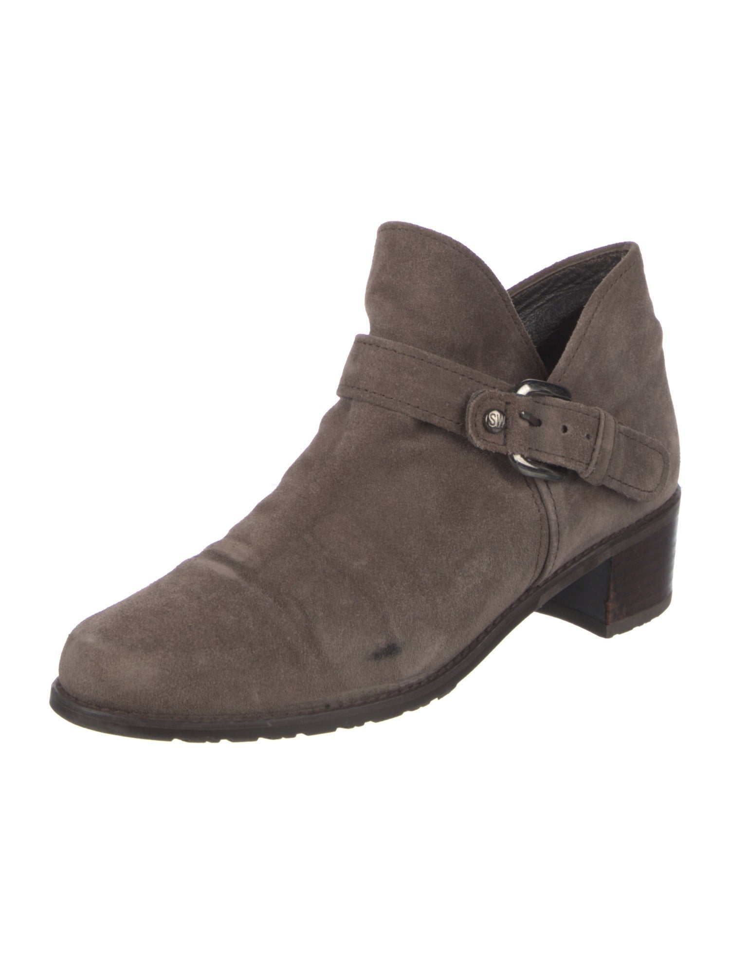 Stuart Weitzman Suede Moto Boots