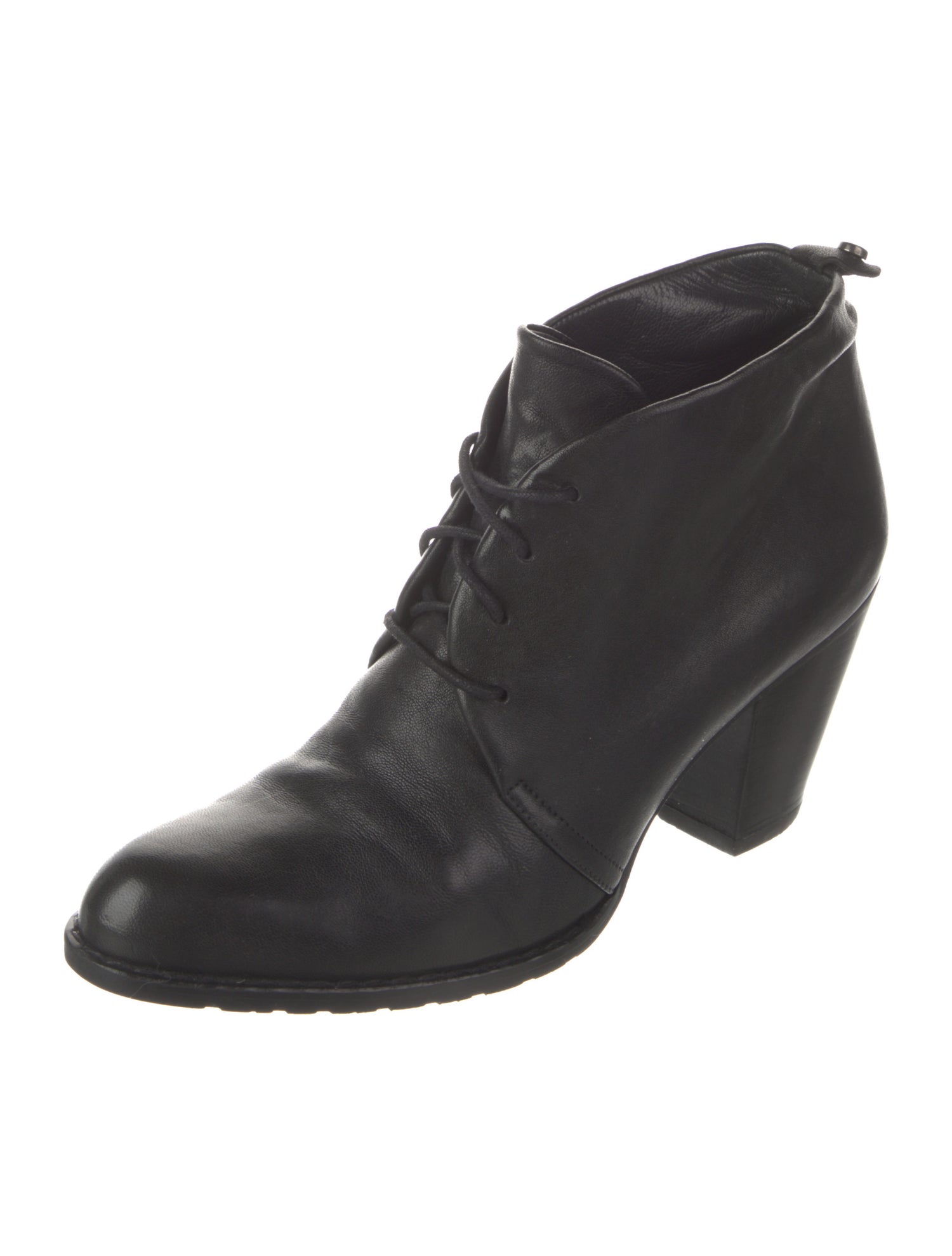Stuart Weitzman Leather Lace-Up Boots