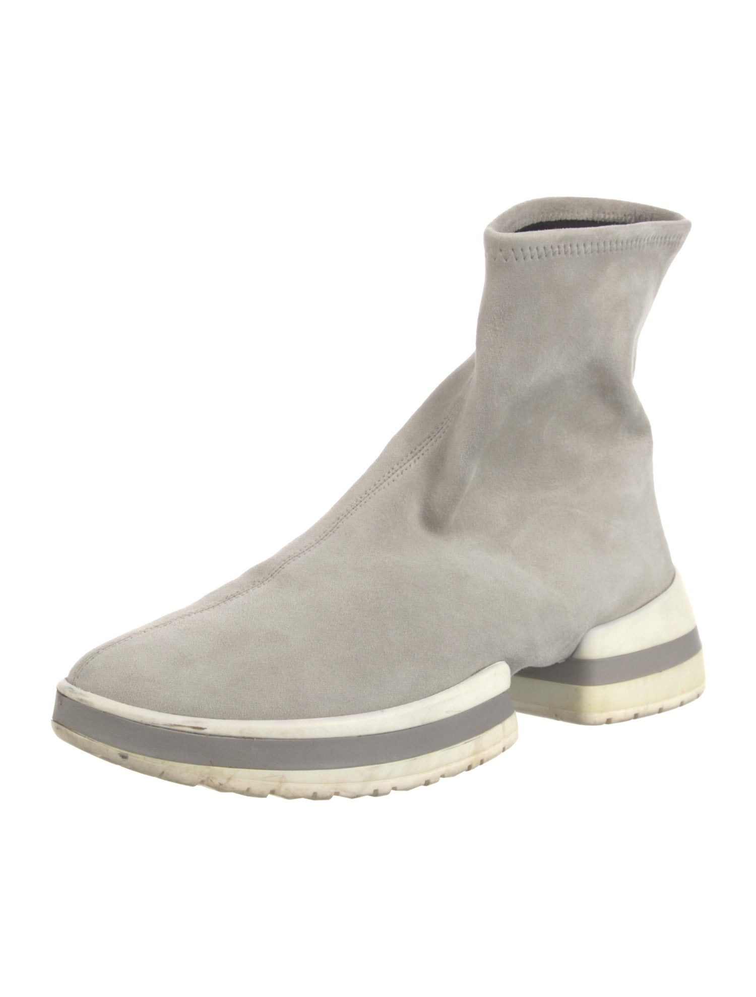 Stuart Weitzman Suede Sock Sneakers